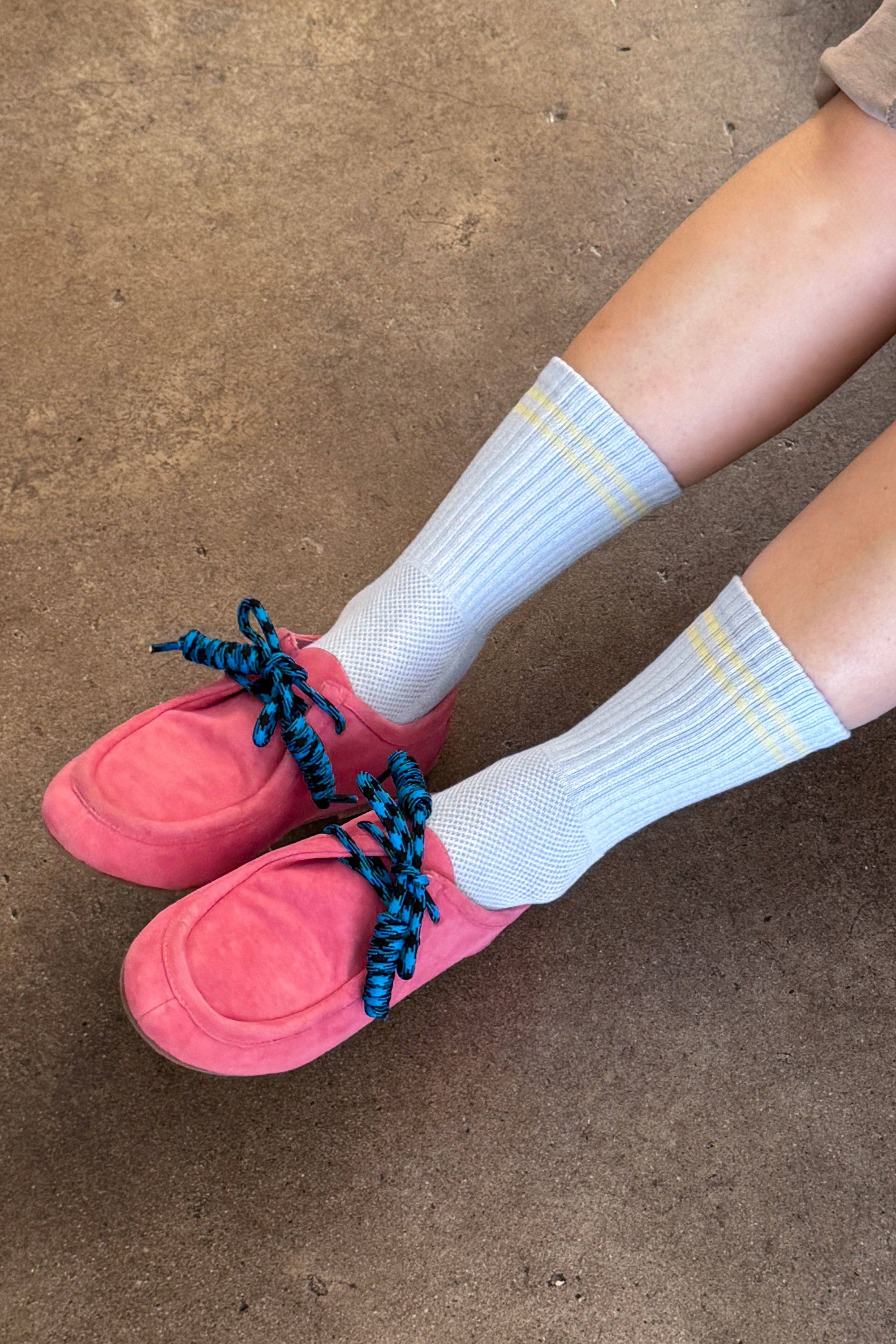 Boyfriend Socks Pastel Sky
