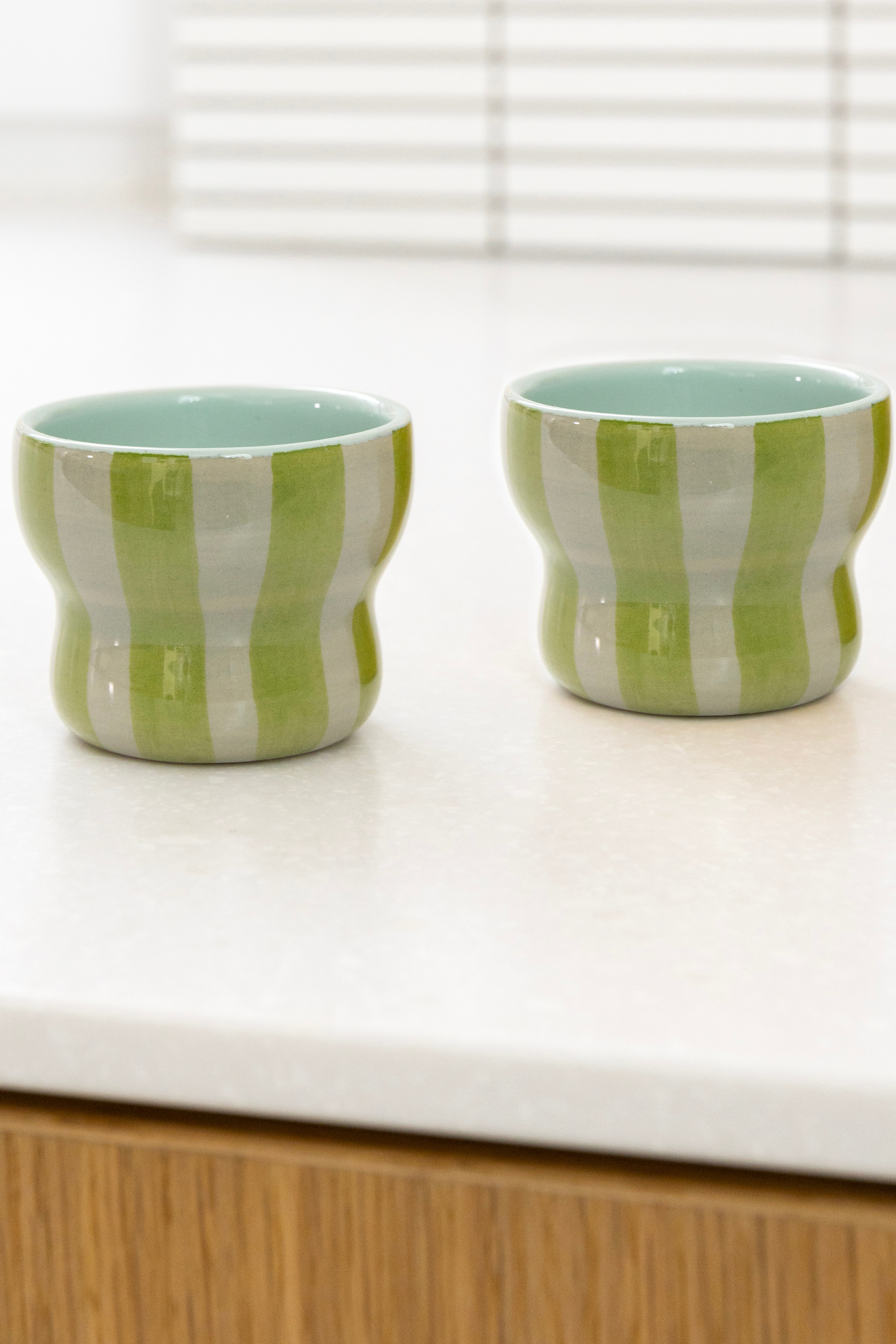 Mug Circus Large Green Set of 2