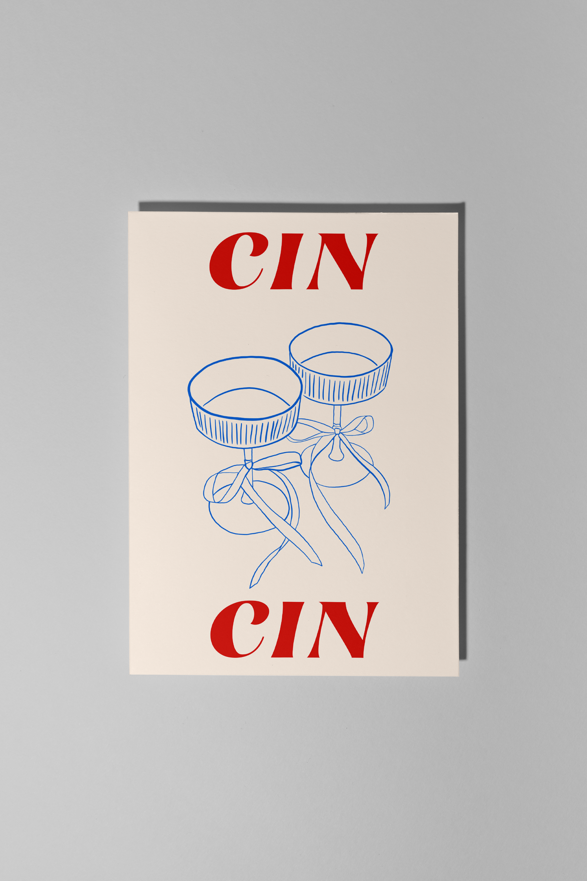 Cin Cin Greeting Card