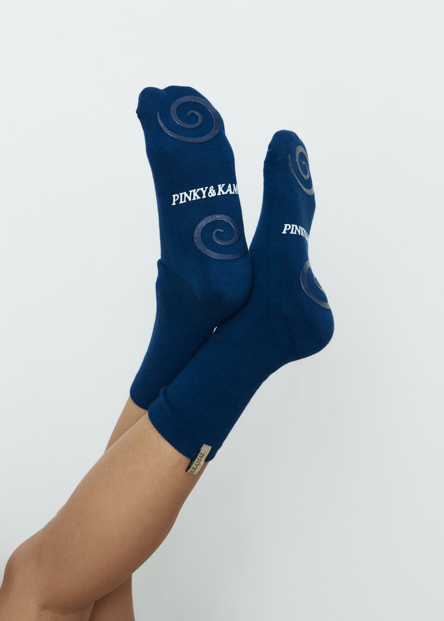 Pilates Spiral Grip Sock Deep Ocean