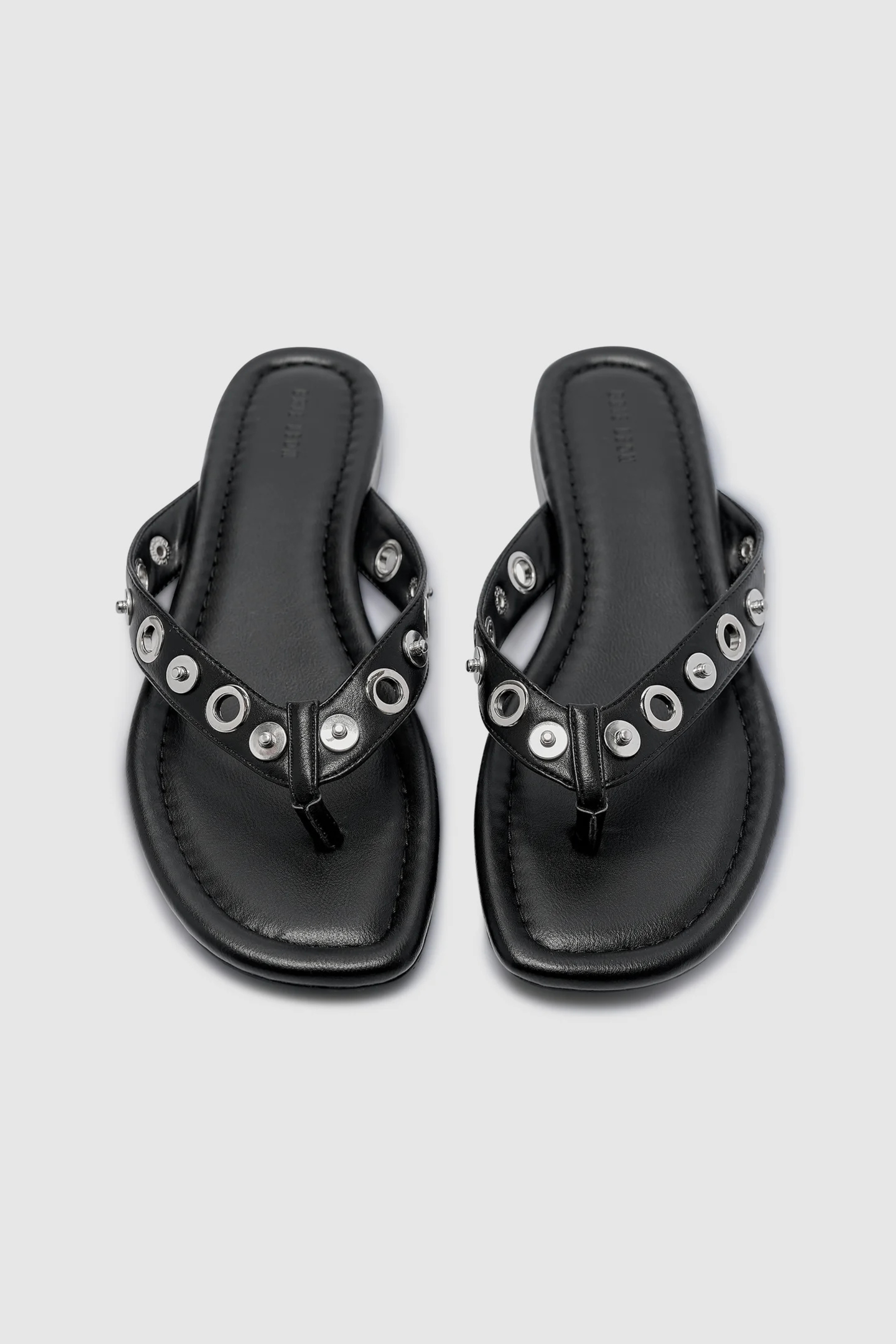 Eyelet Sandal Black
