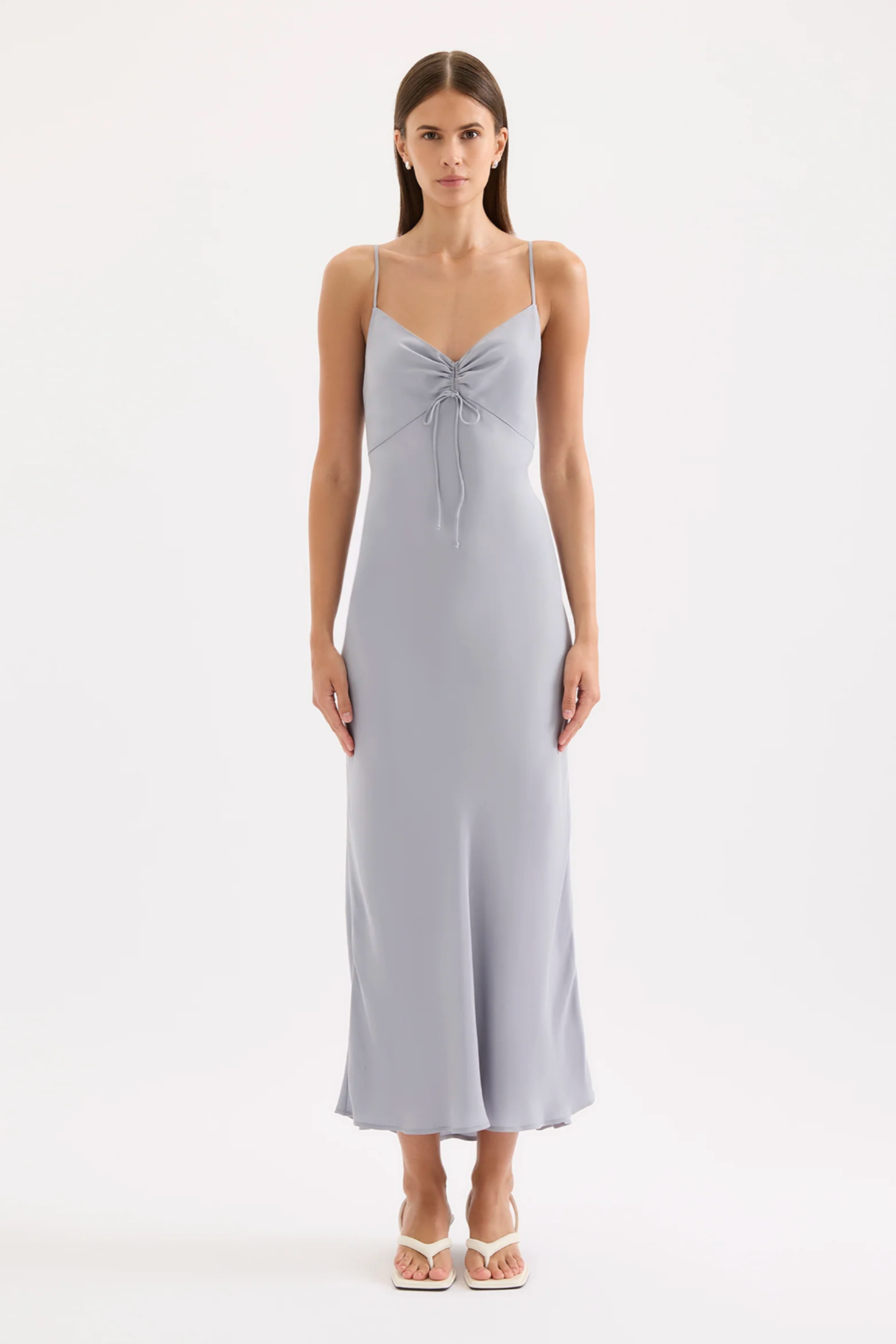 Nikkia Cupro Maxi Dress Storm