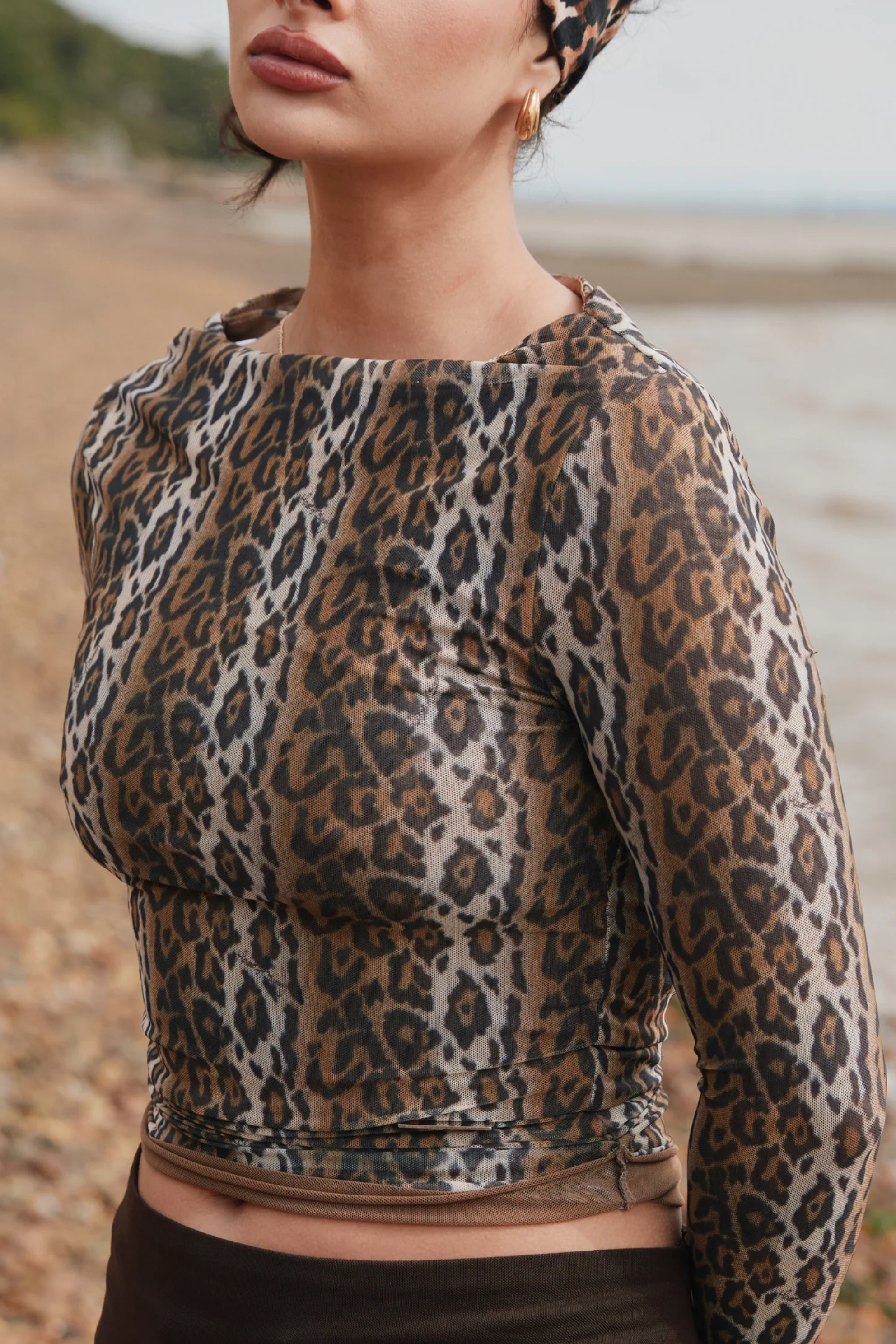 Layered Long Sleeve Leopard