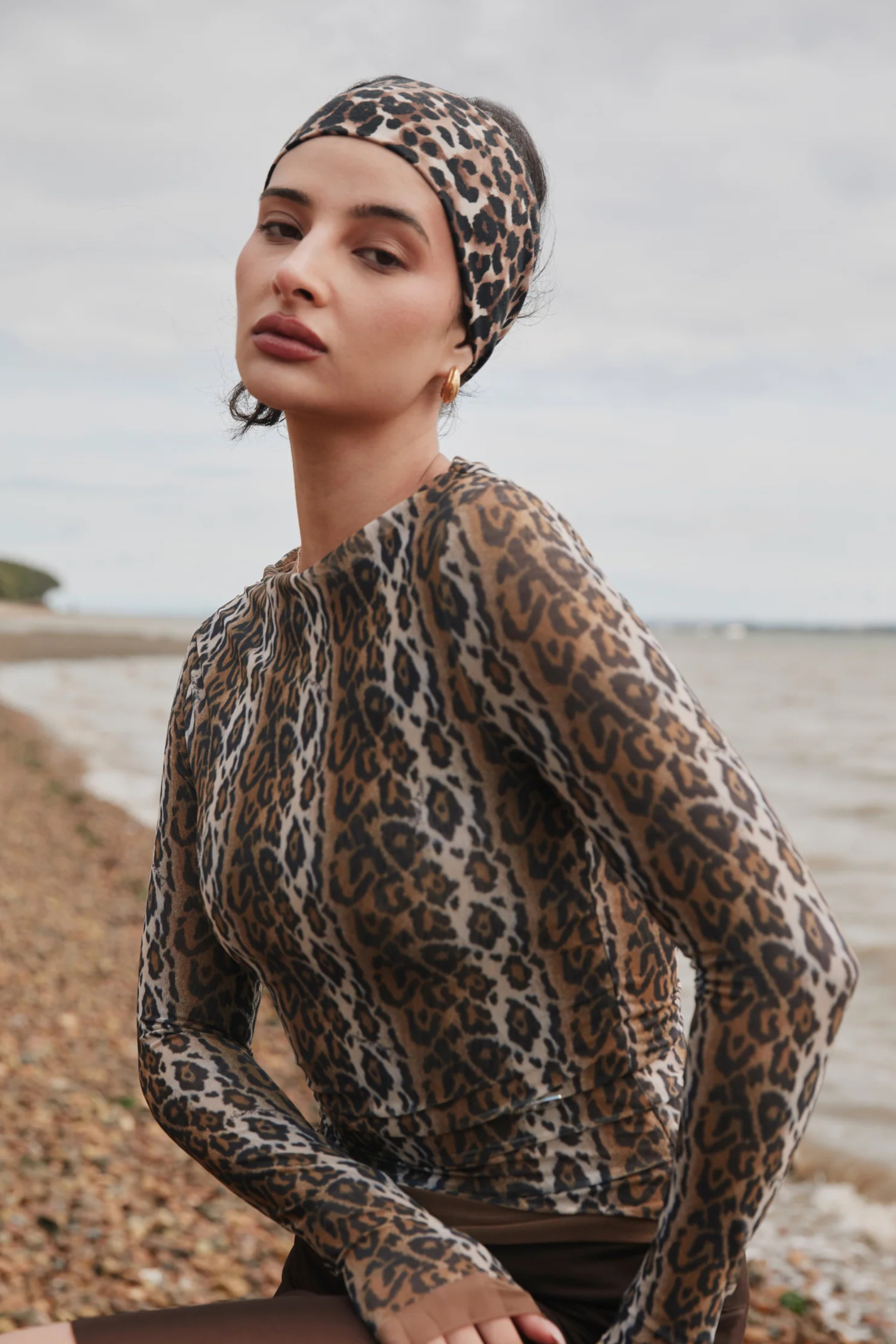Layered Long Sleeve Leopard