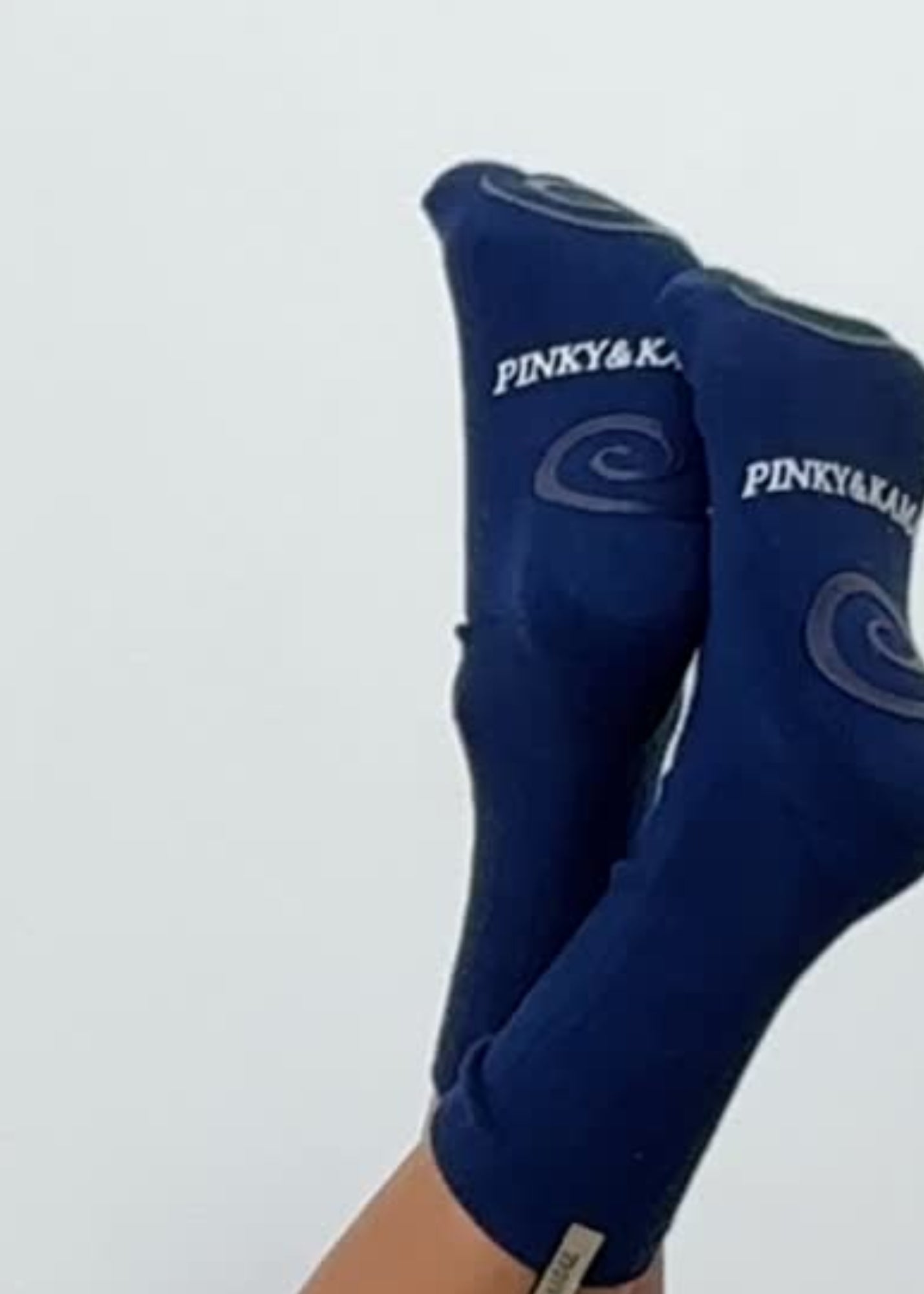 Pilates Spiral Grip Sock Deep Ocean