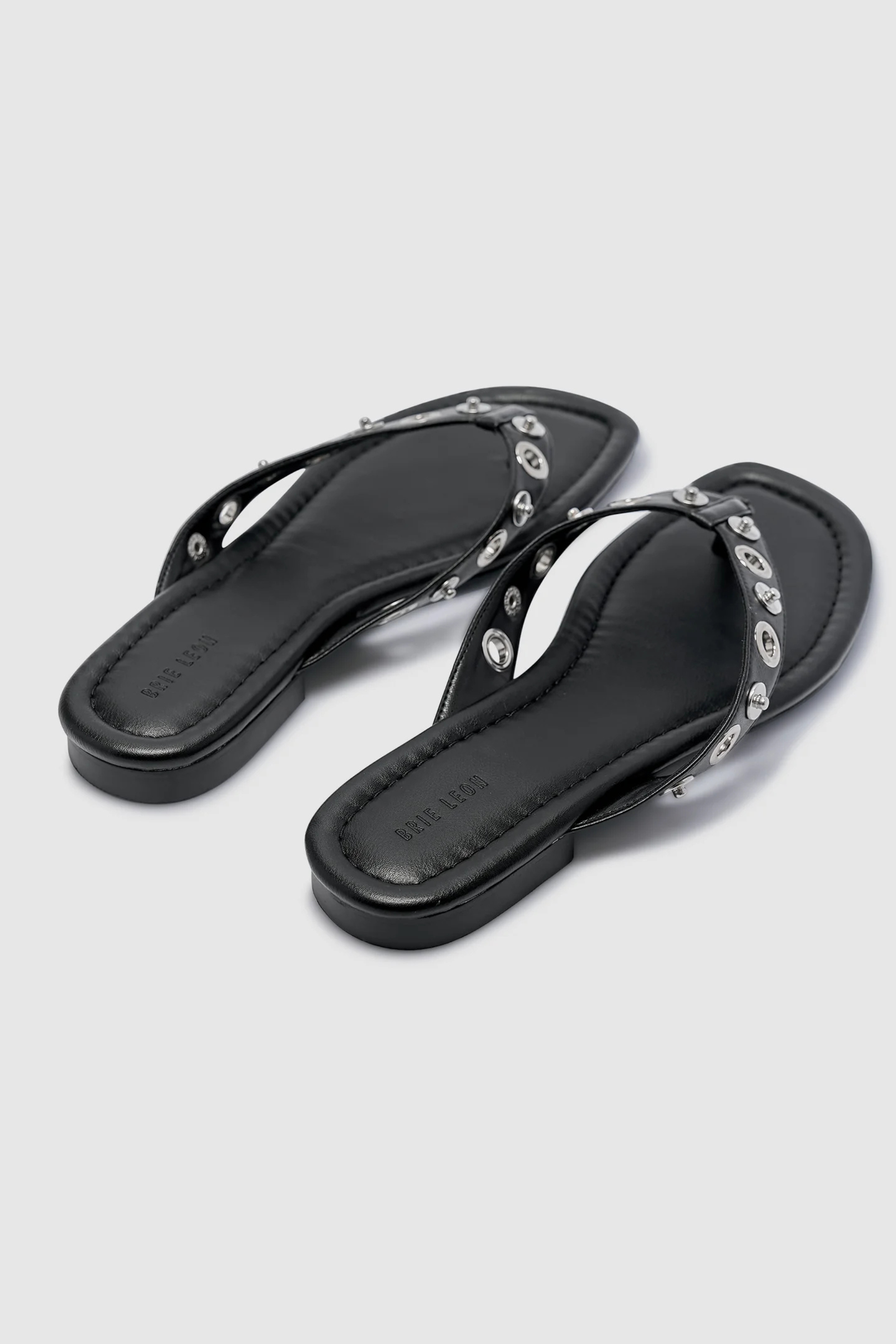 Eyelet Sandal Black