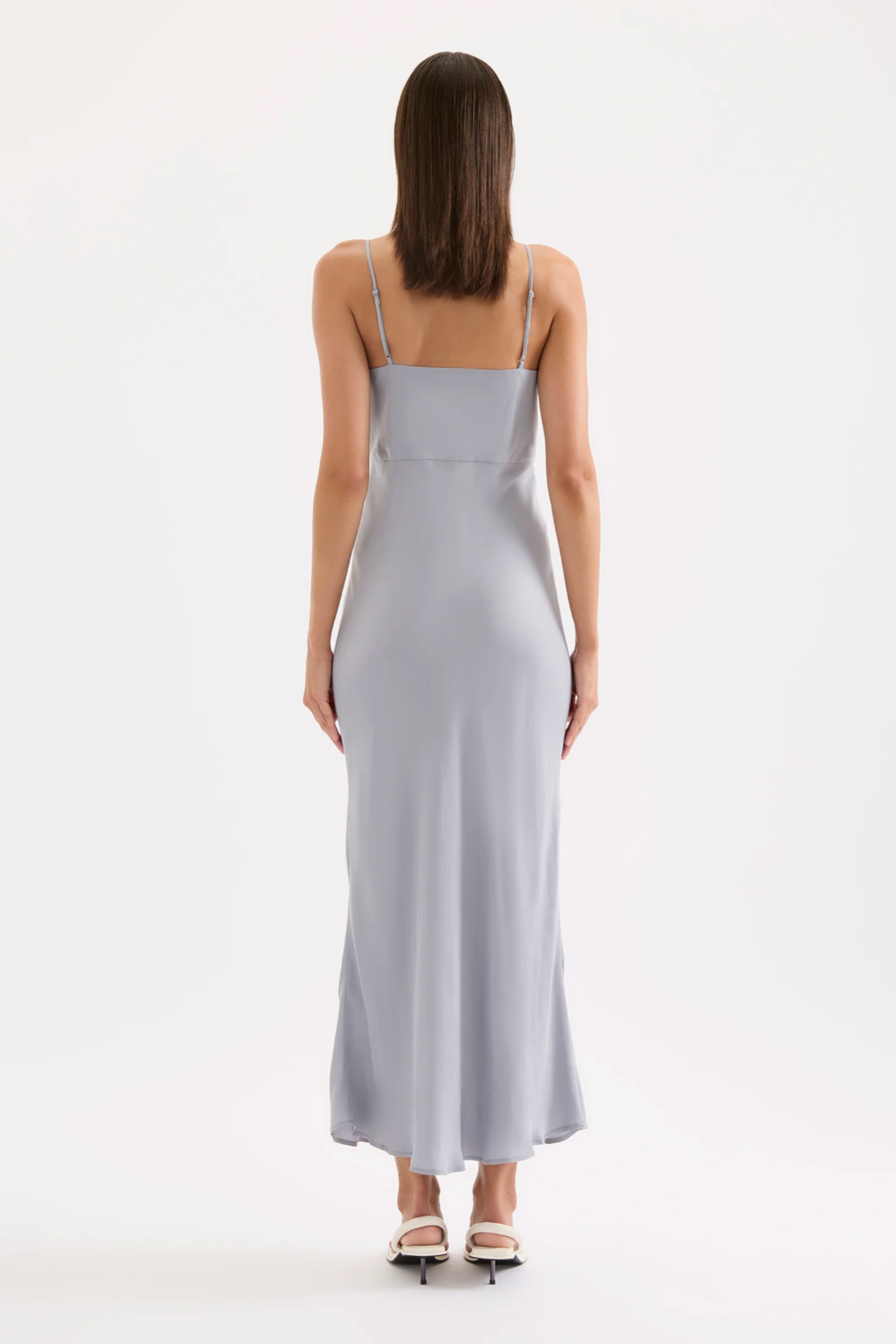 Nikkia Cupro Maxi Dress Storm