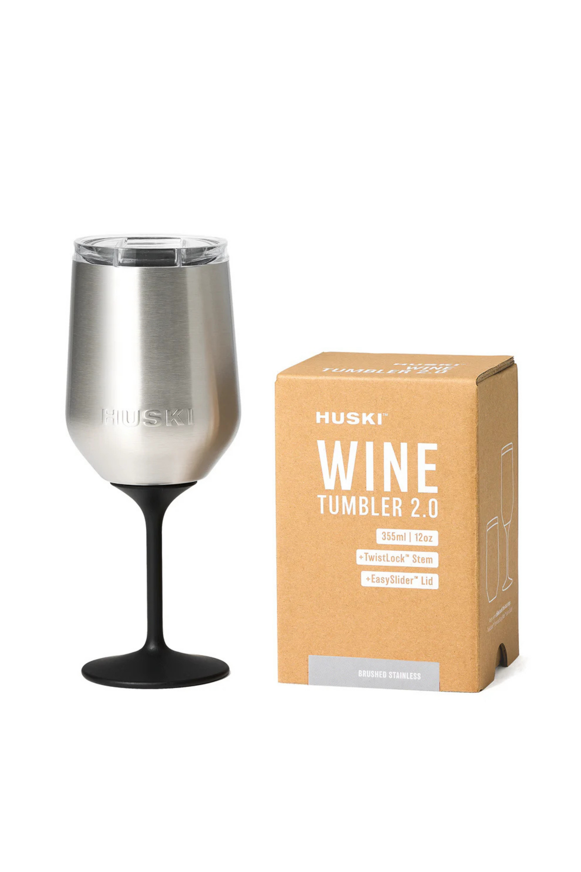 Wine Tumbler Brushed Stainless