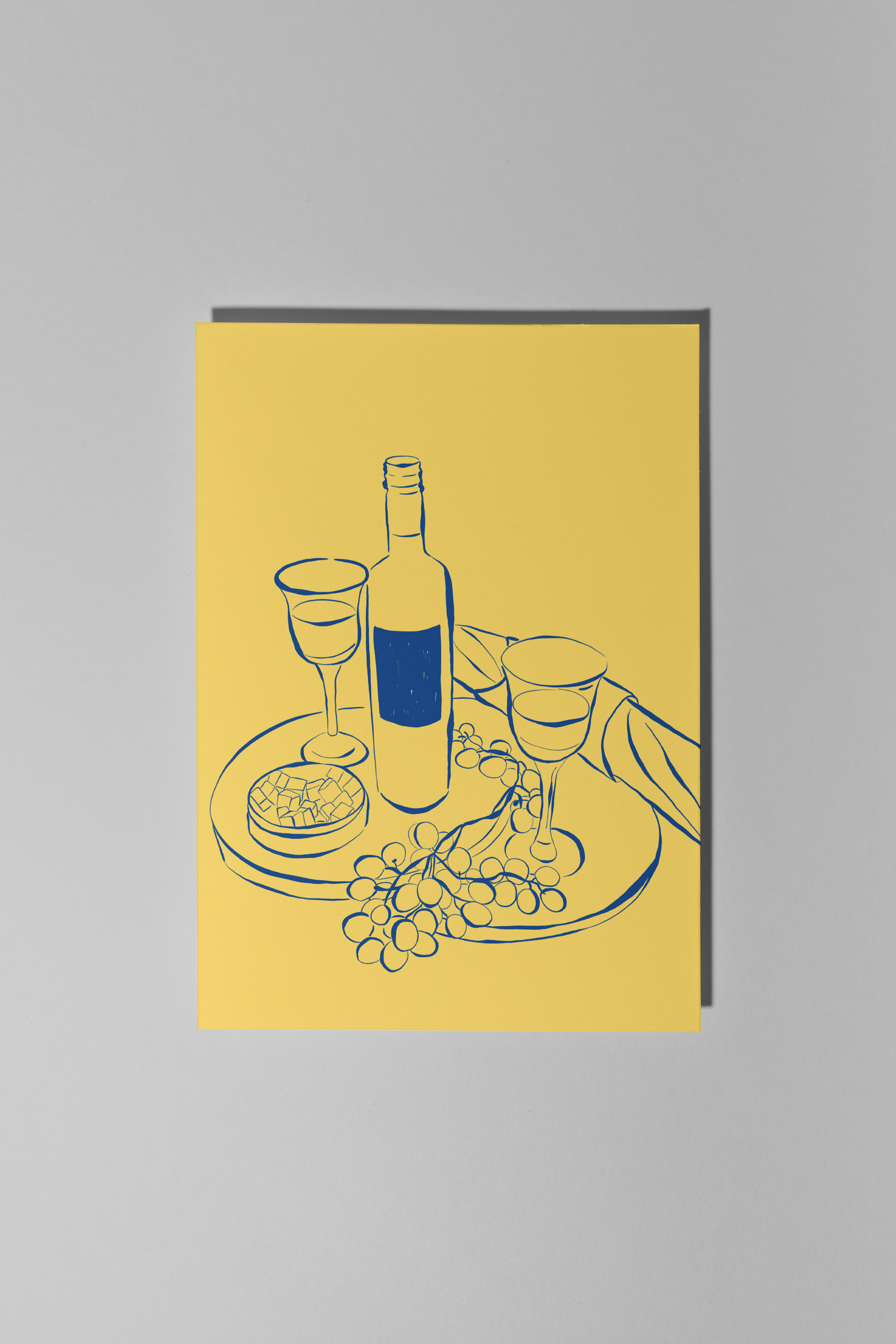 Yellow Still Life Greeting Card