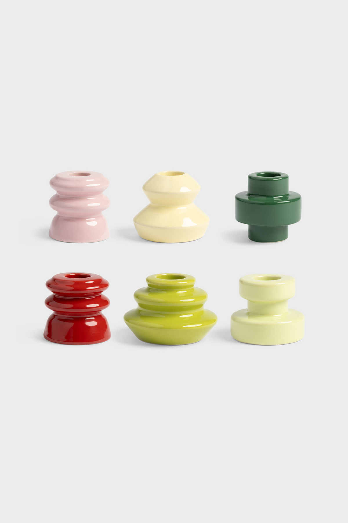 Candle Holder Pastel Green