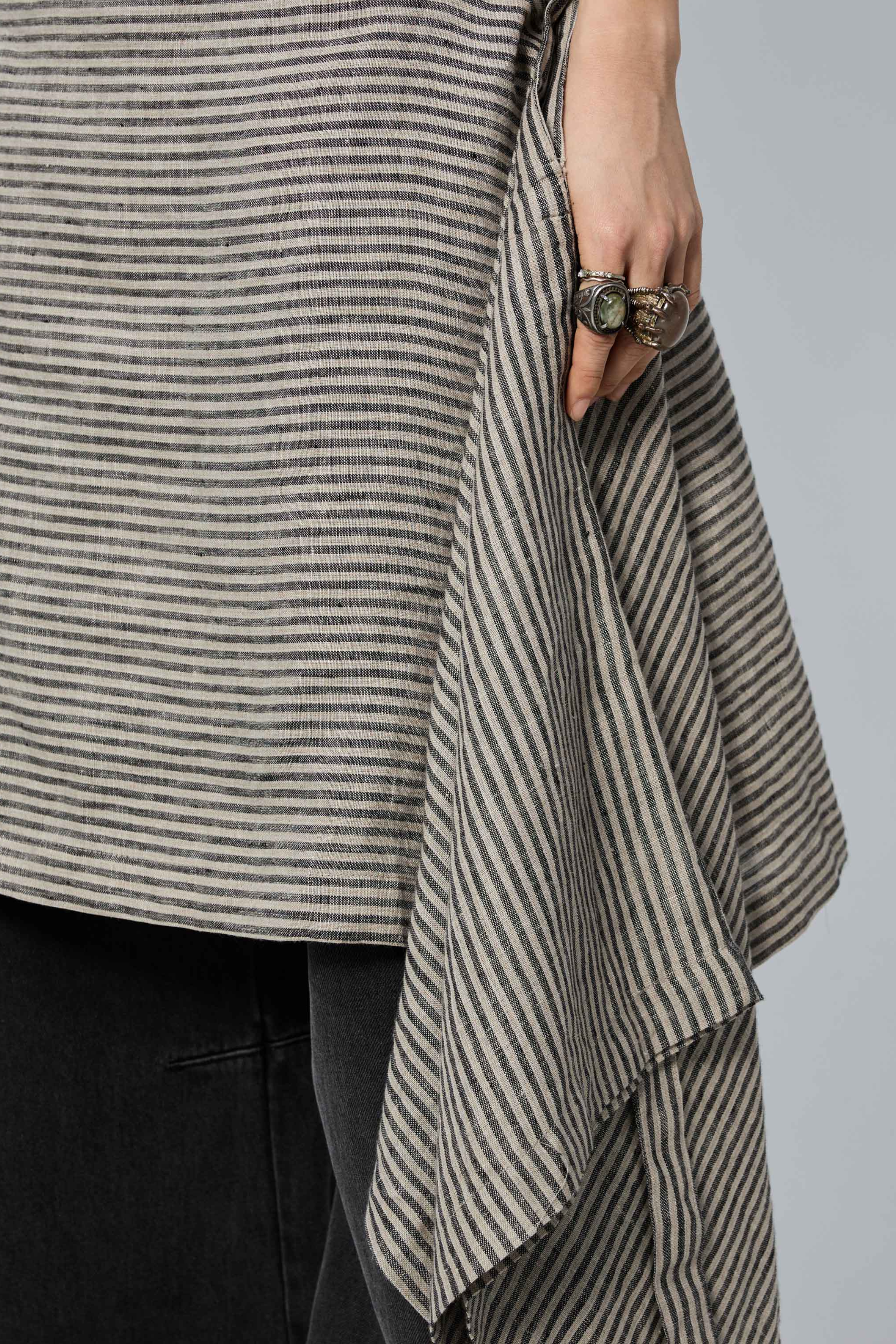 Origami Skirt Earth Stripe