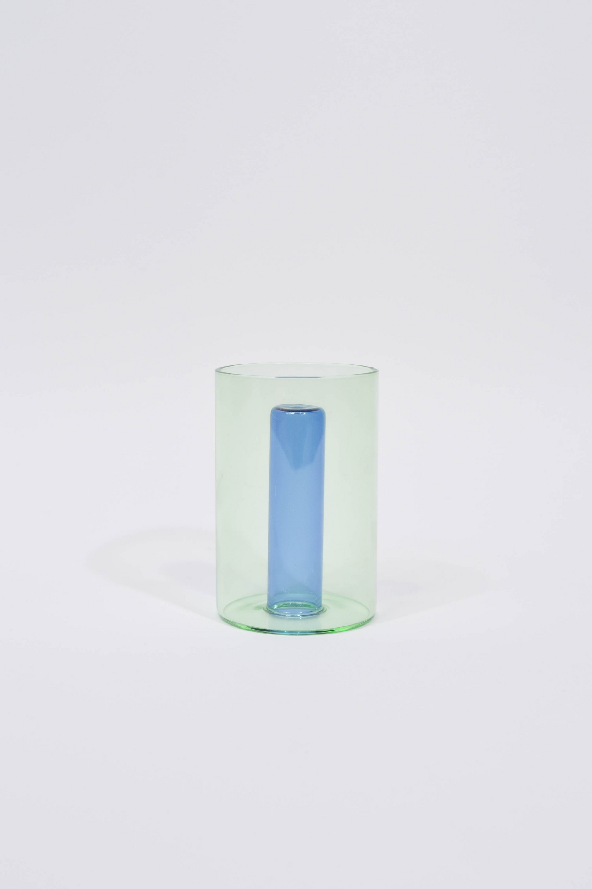 Reversible Glass Vase Small Green/Blue