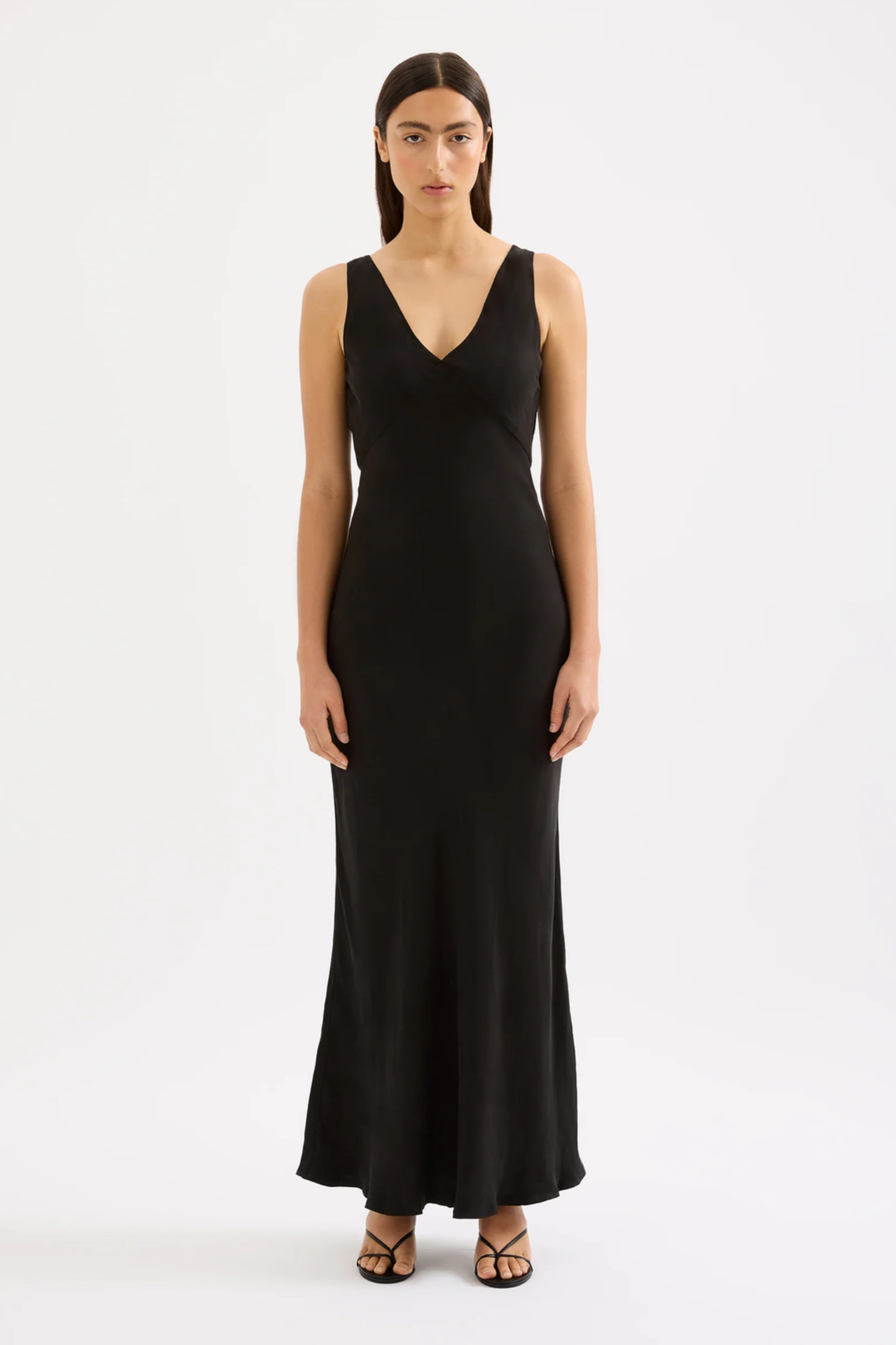 Harper Cupro Maxi Dress Black