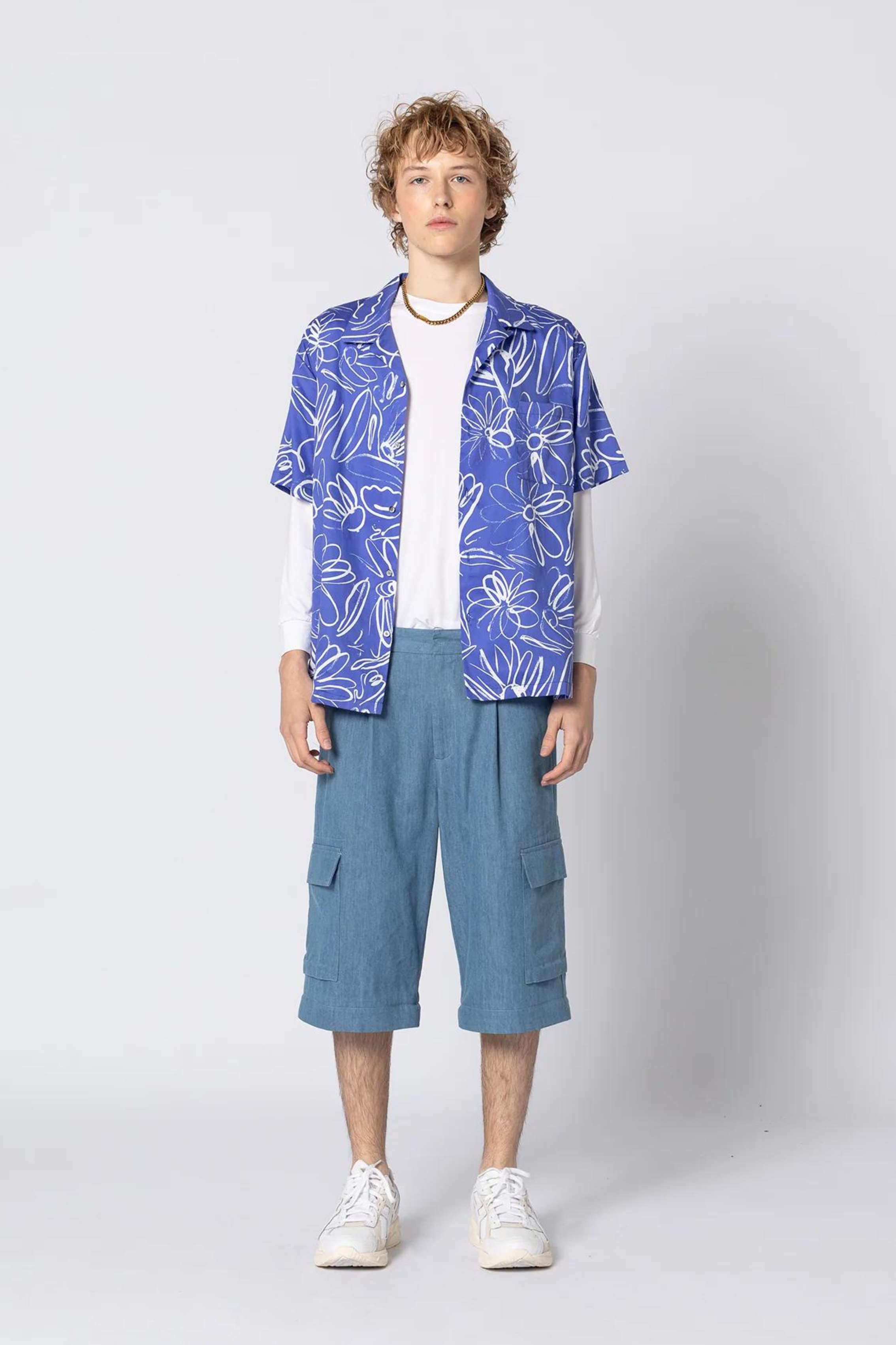 Hawaiian Shirt Mid Summer Blue