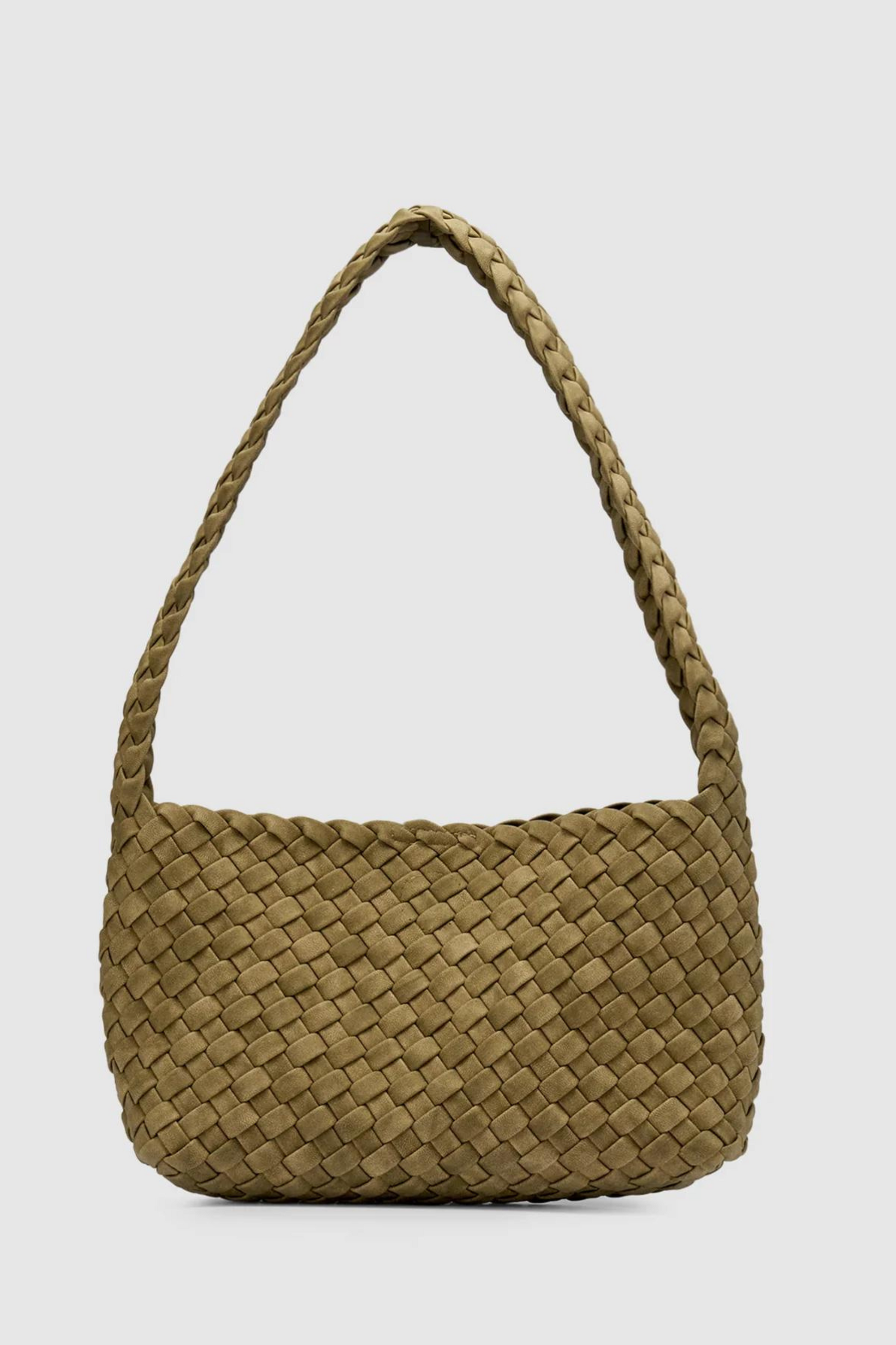 Luca Woven Shoulder Bag Moss