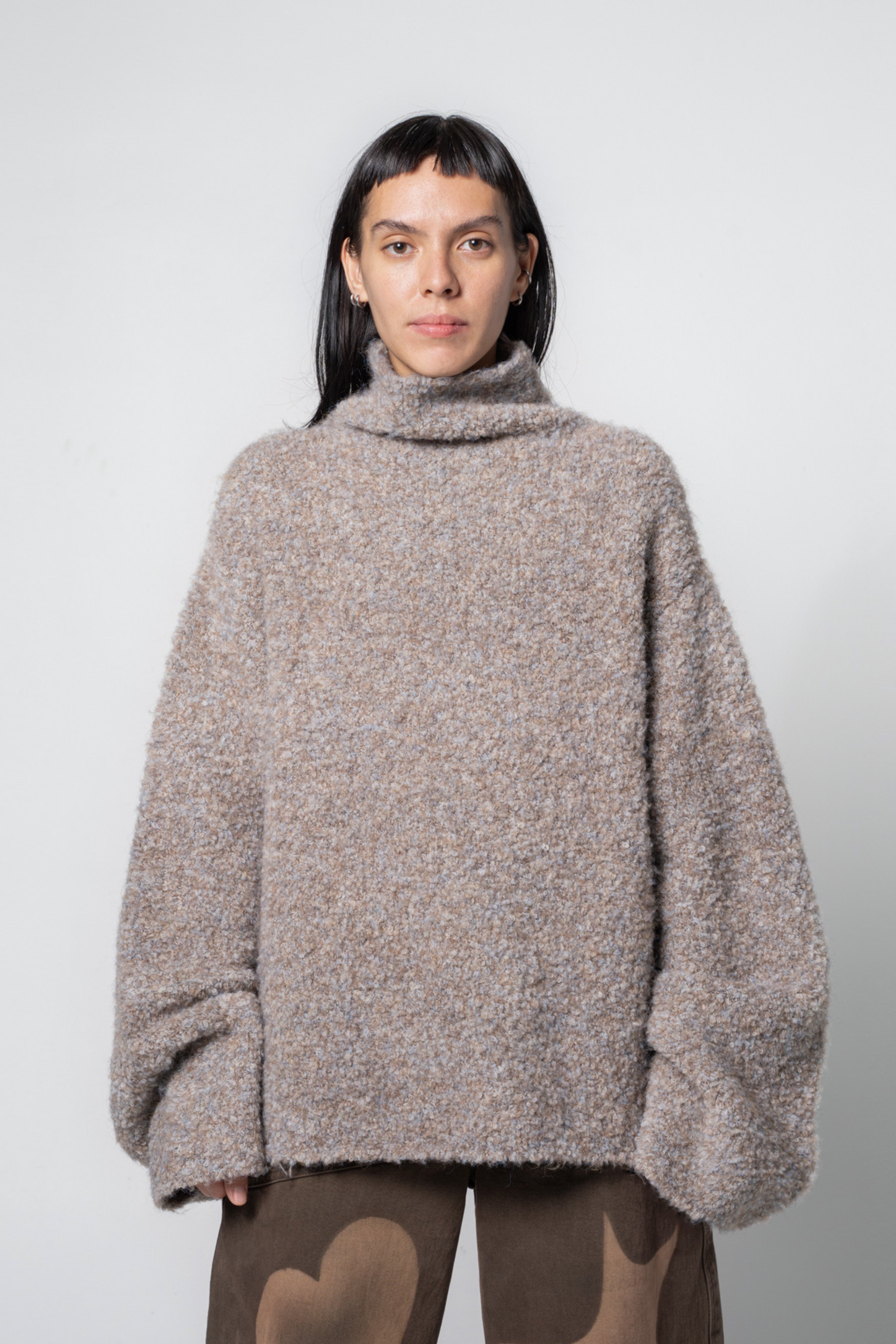 Oversized Funnel Neck Sweater Muck