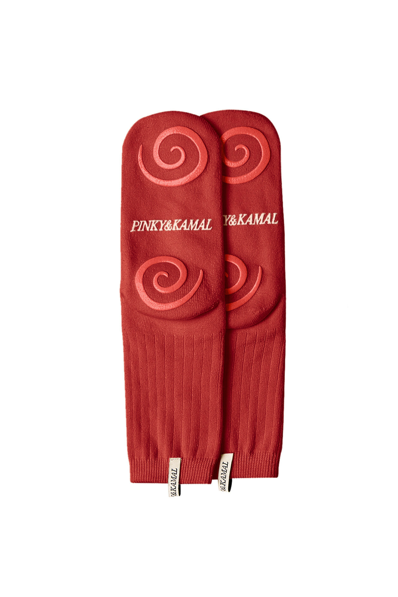Pilates Spiral Grip Sock Red