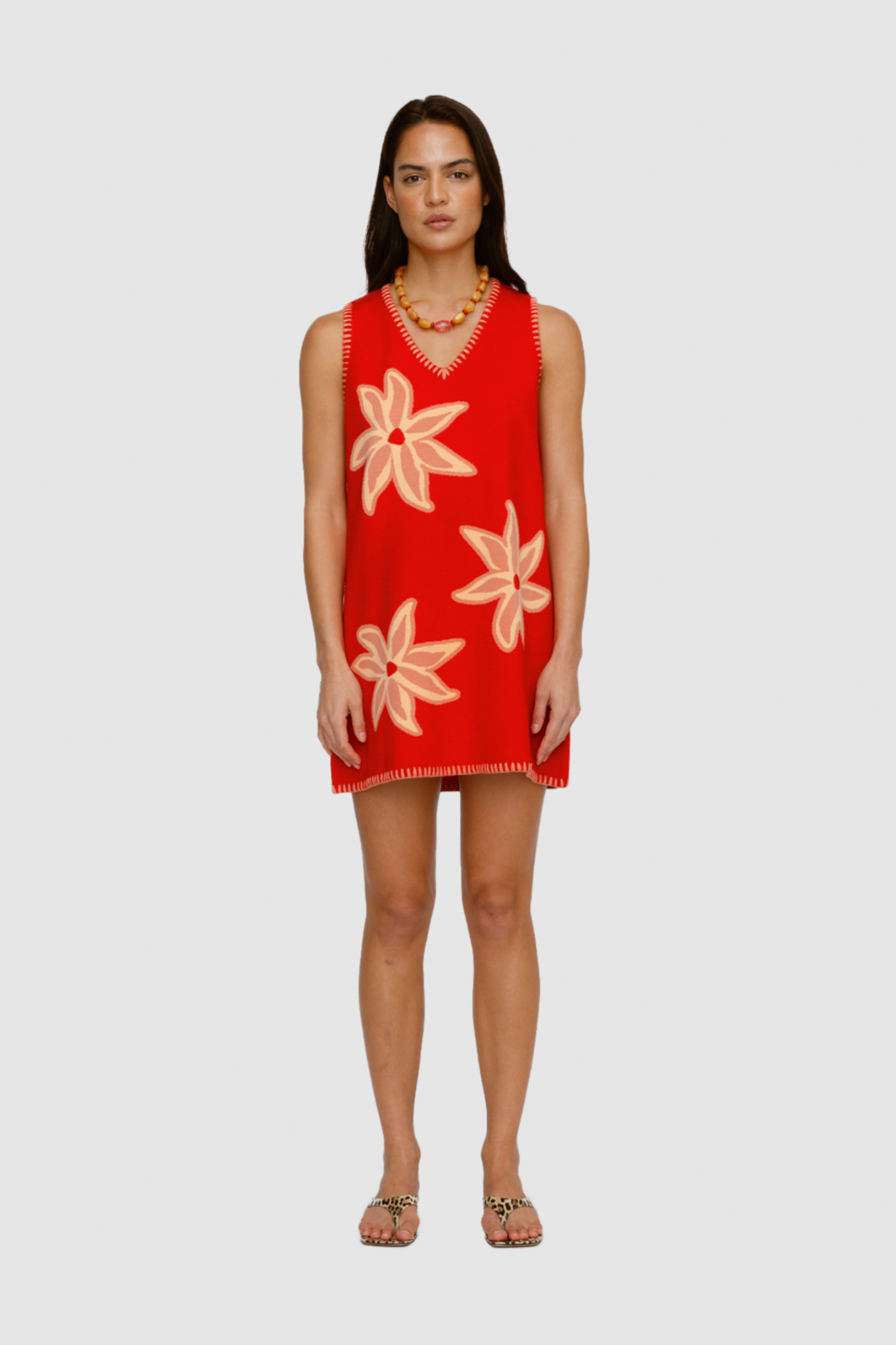 Aggie Mini Dress Rojo