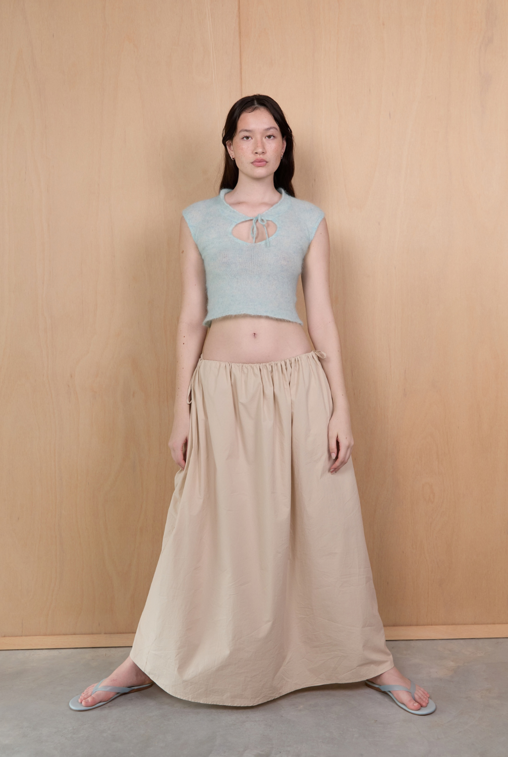 Side Tie Skirt Birch