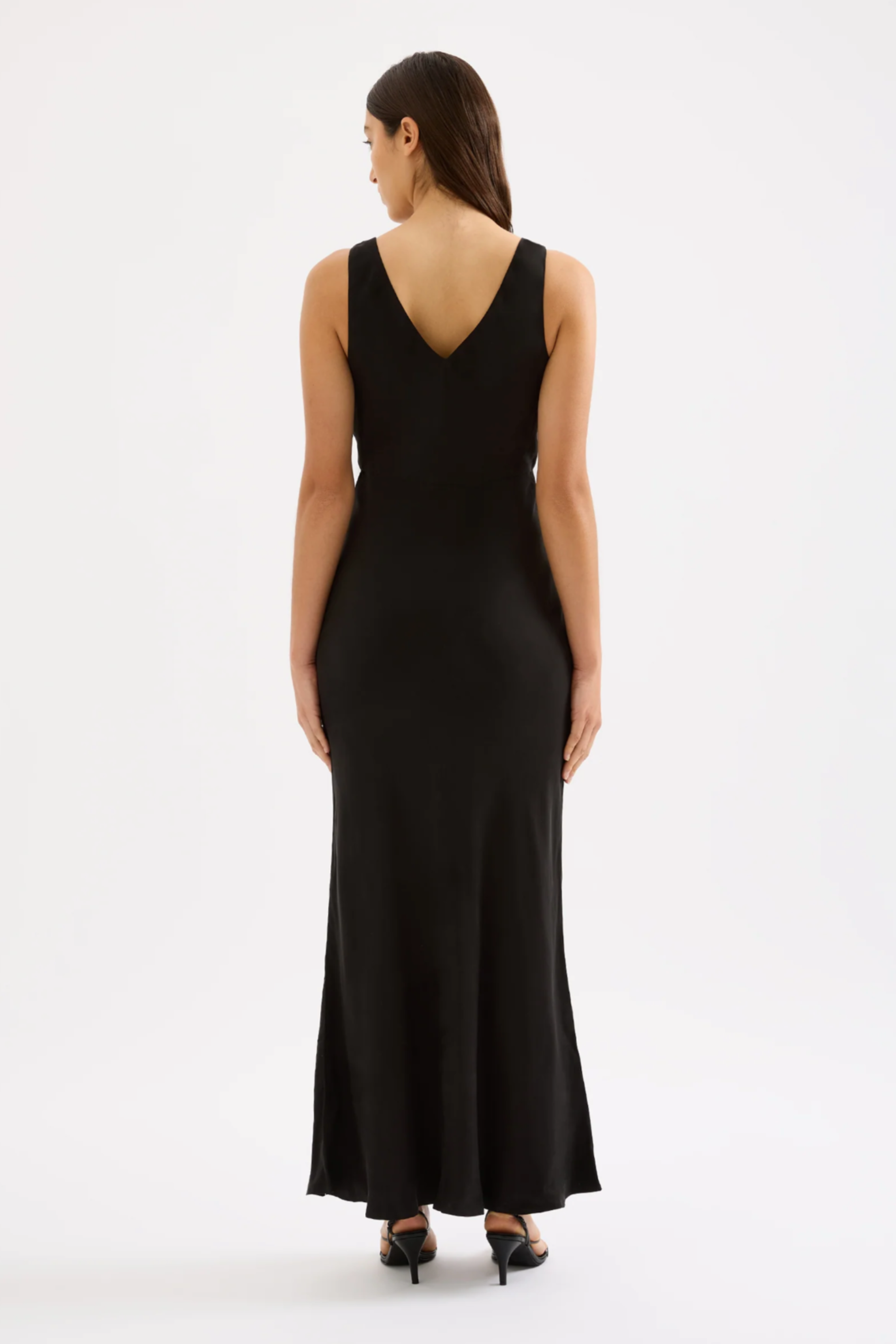 Harper Cupro Maxi Dress Black