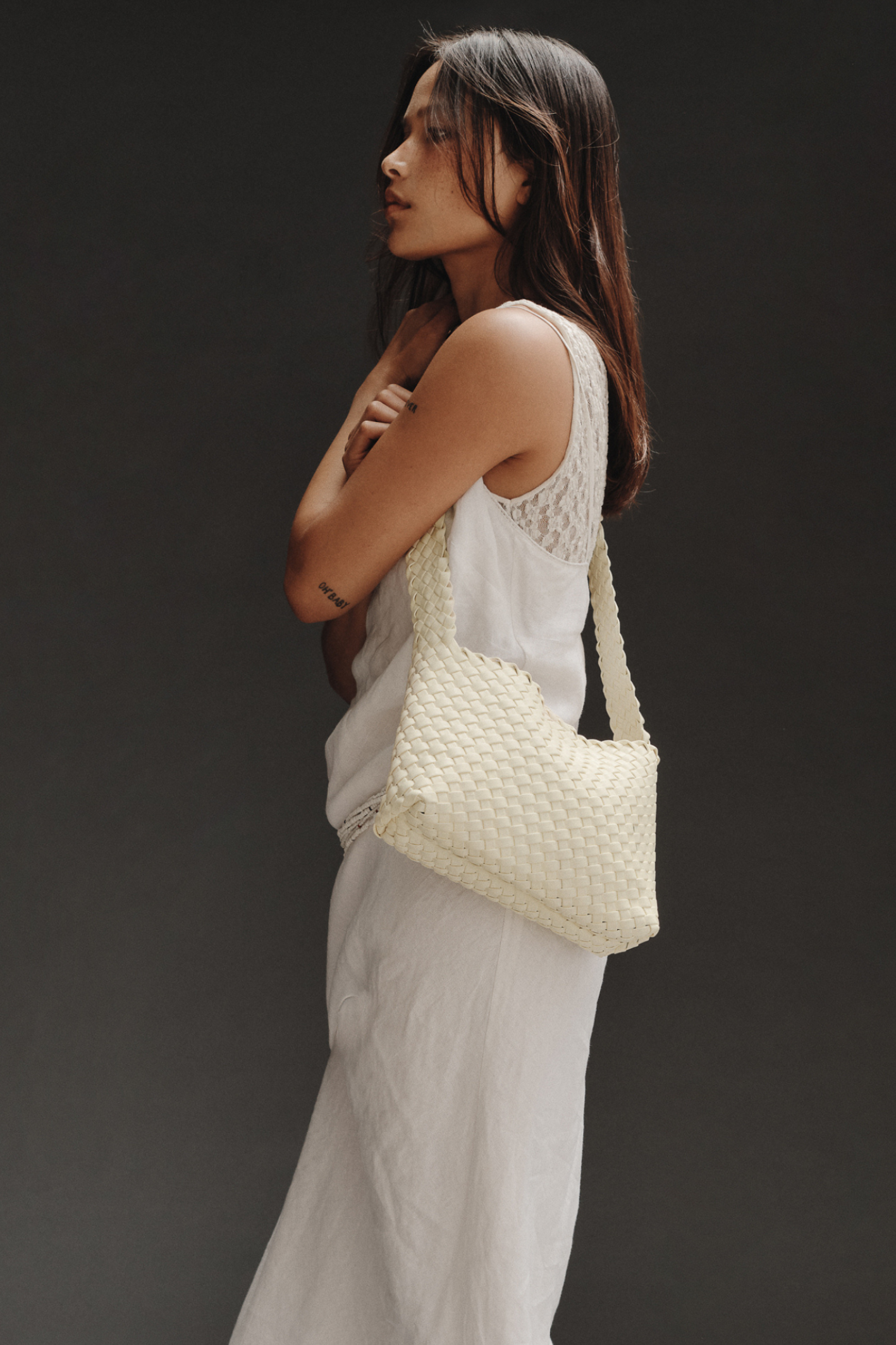 Luca Woven Crossbody Butter