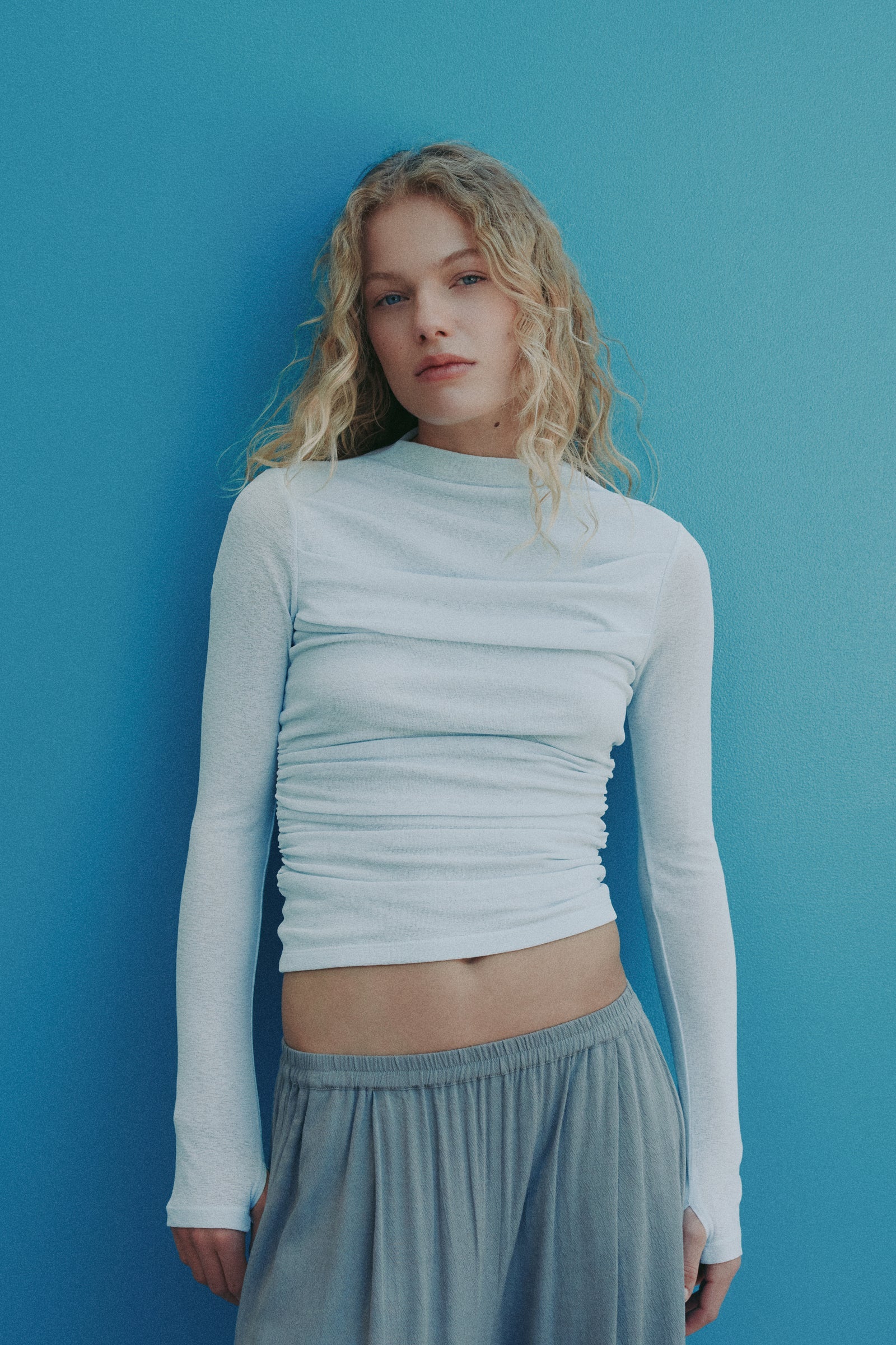 Calista Mesh LS Top Glacier