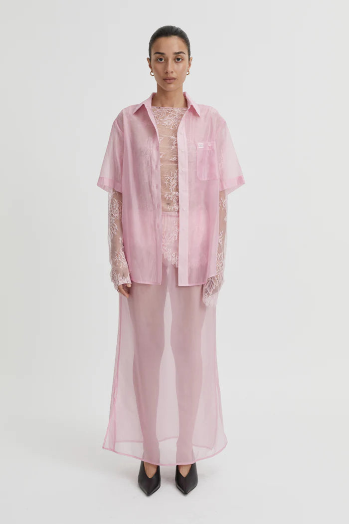 Cora Short Sleeve Shirt Pink