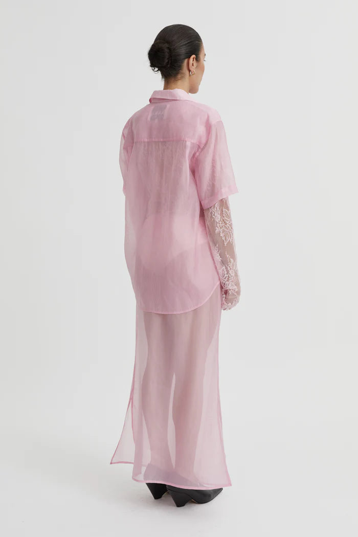 Cora Short Sleeve Shirt Pink