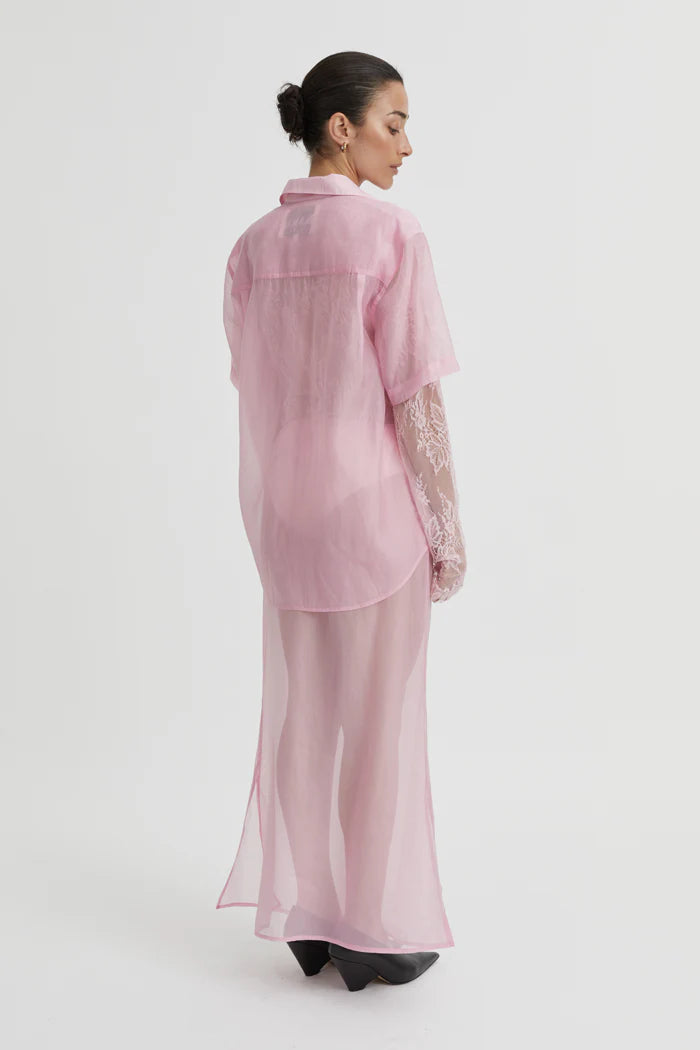 Cora Short Sleeve Shirt Pink