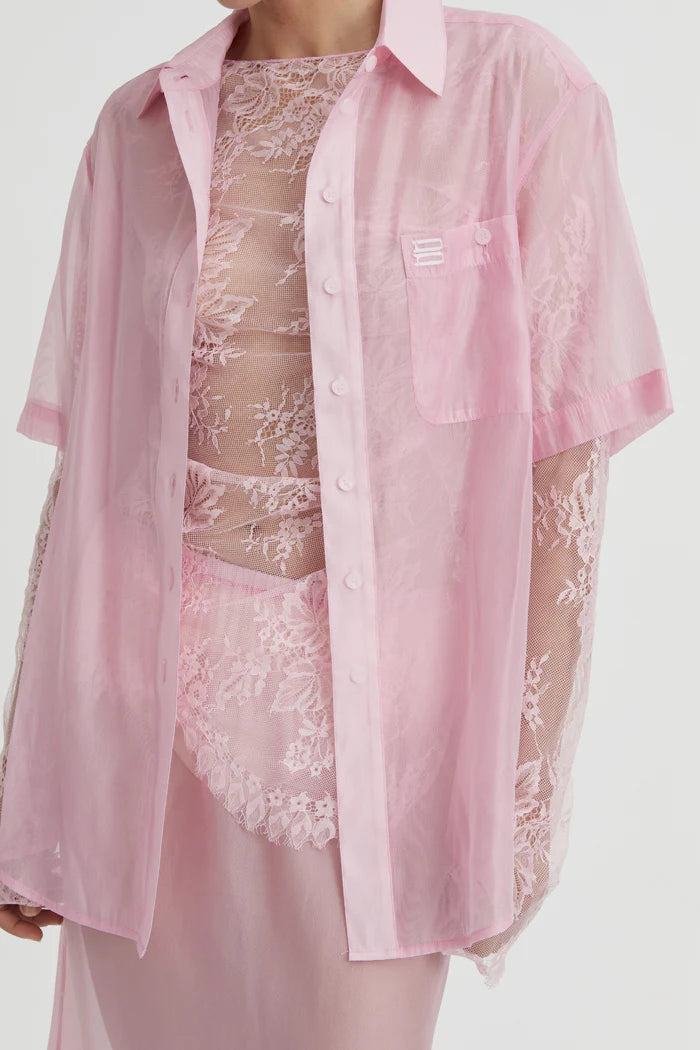 Cora Short Sleeve Shirt Pink