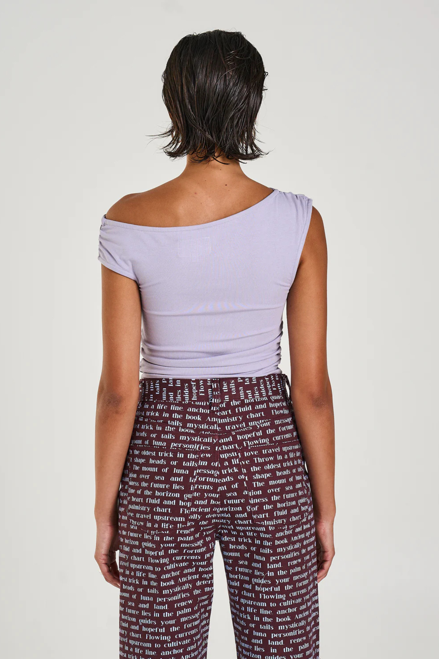 Off Shoulder Tank Seafoam