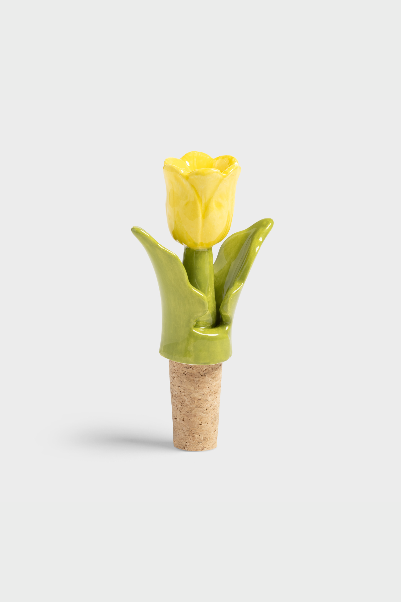 Tulip Bottle Stopper Yellow