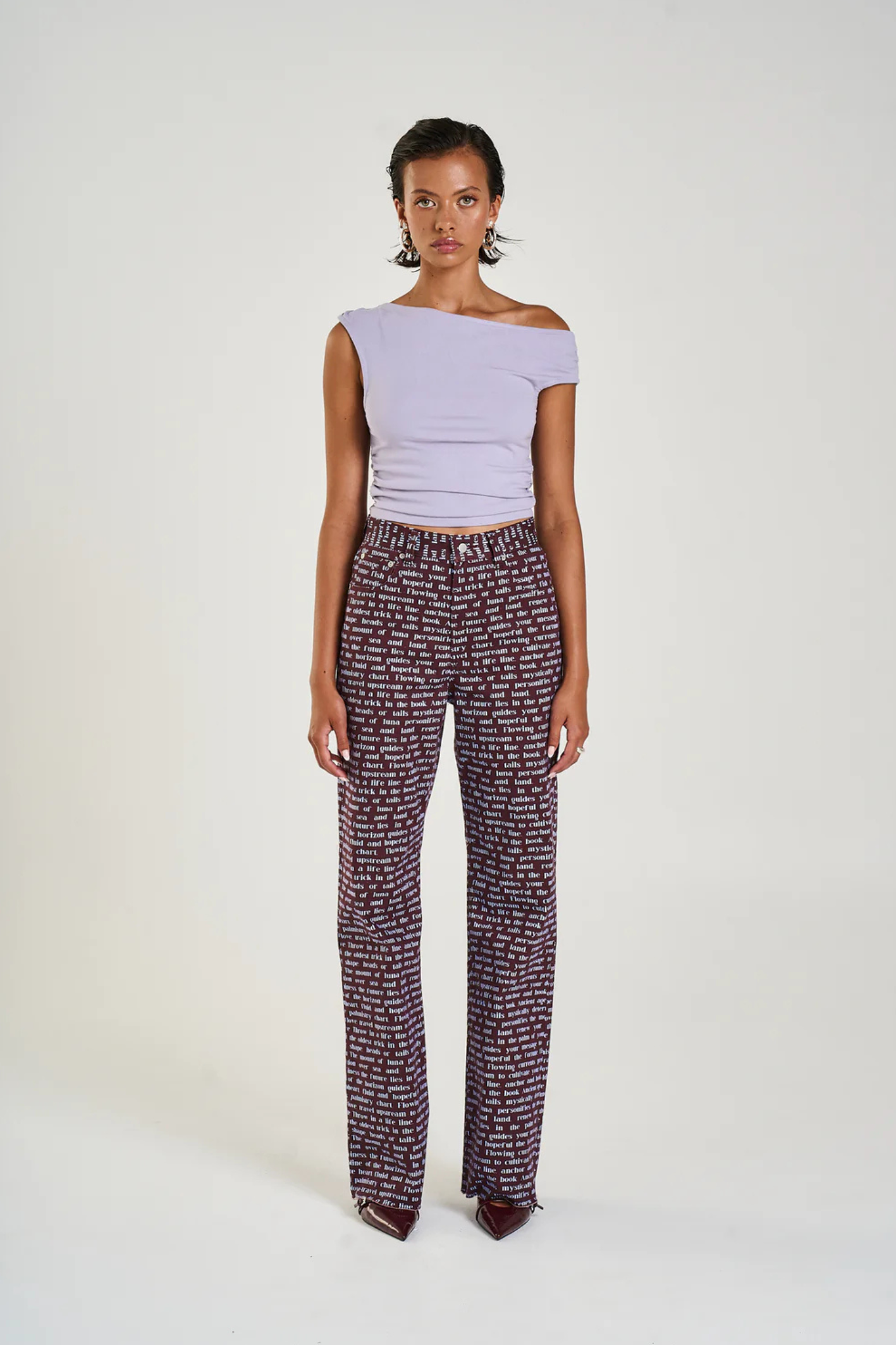 Off Shoulder Tank Seafoam