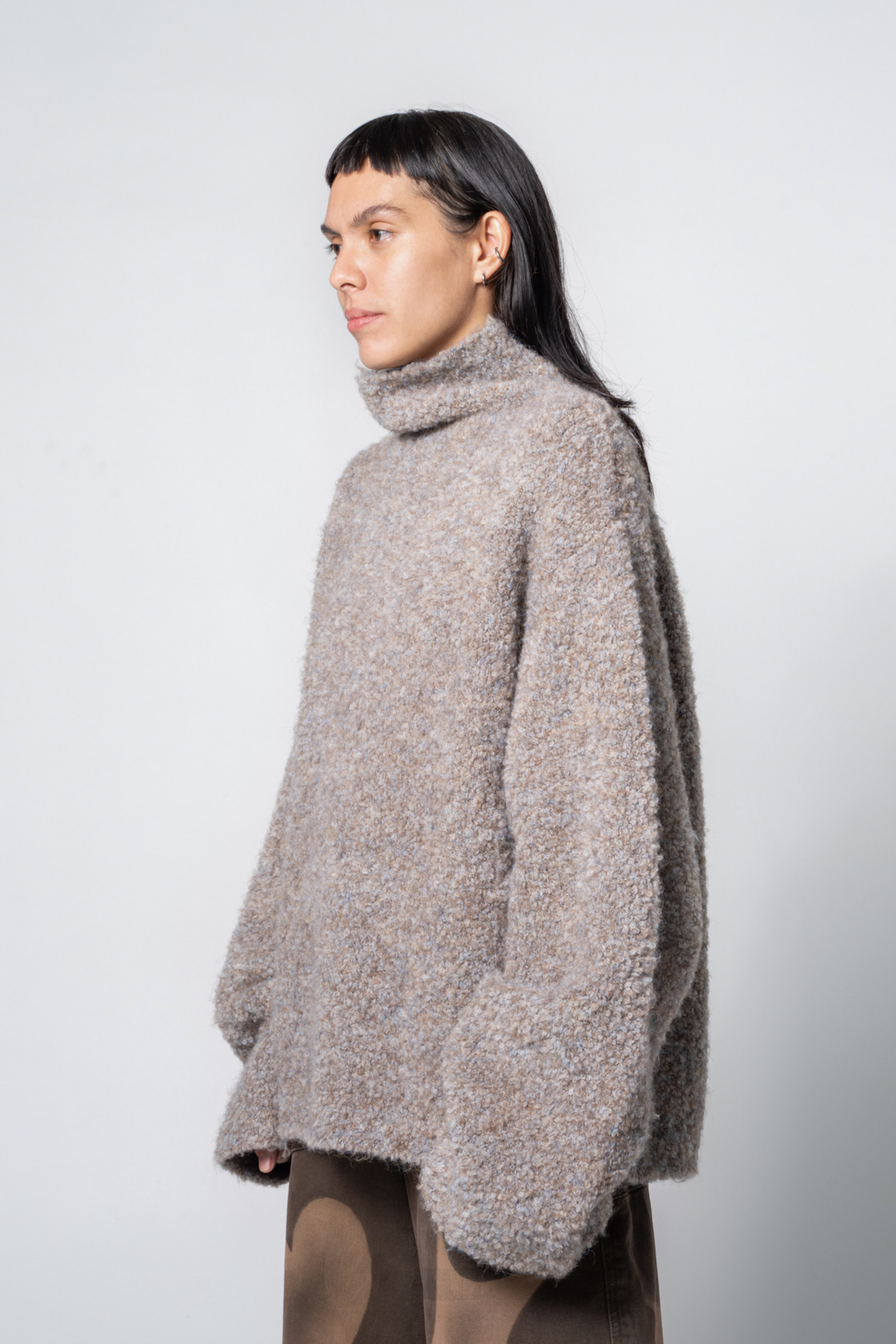 Oversized Funnel Neck Sweater Muck