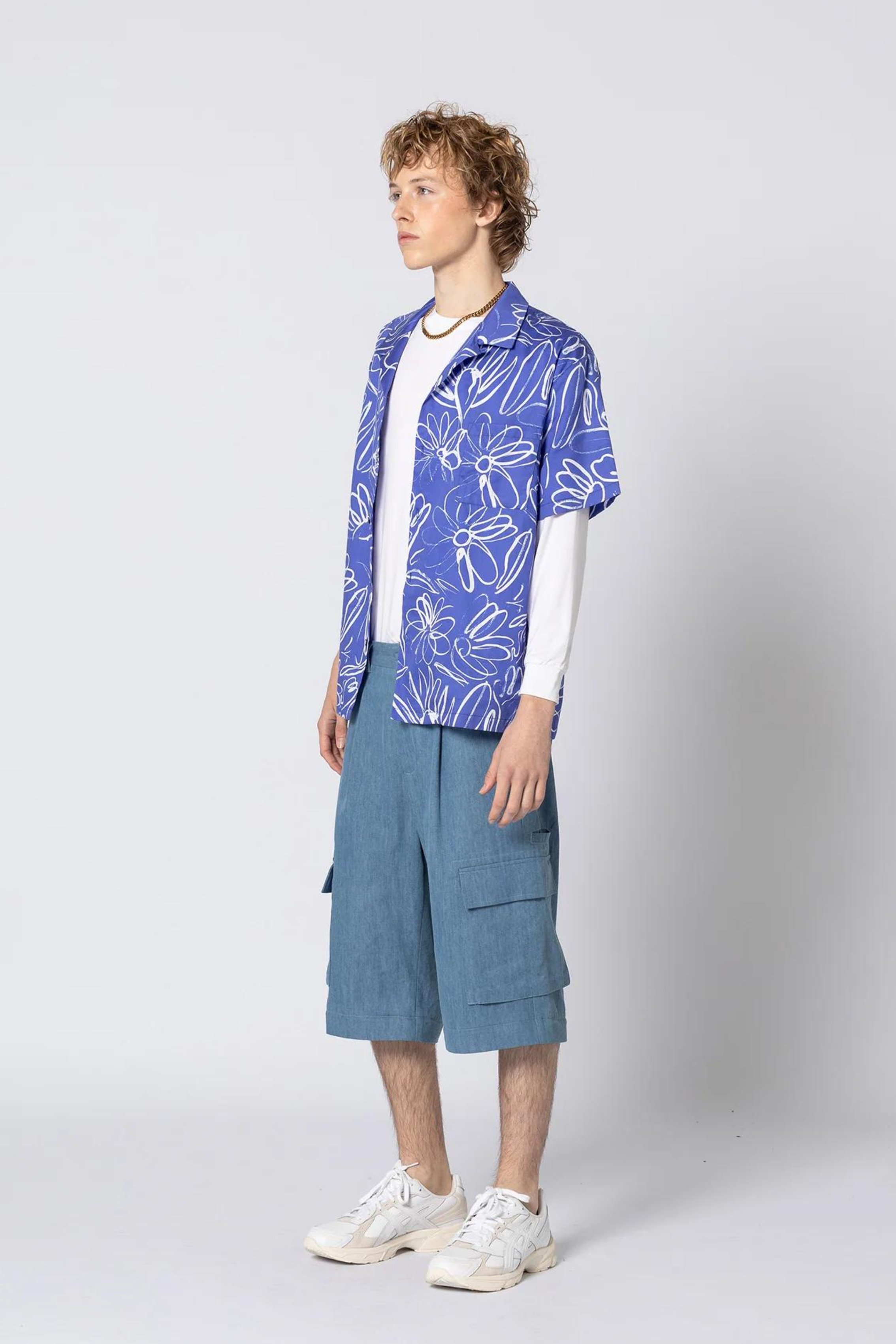 Hawaiian Shirt Mid Summer Blue