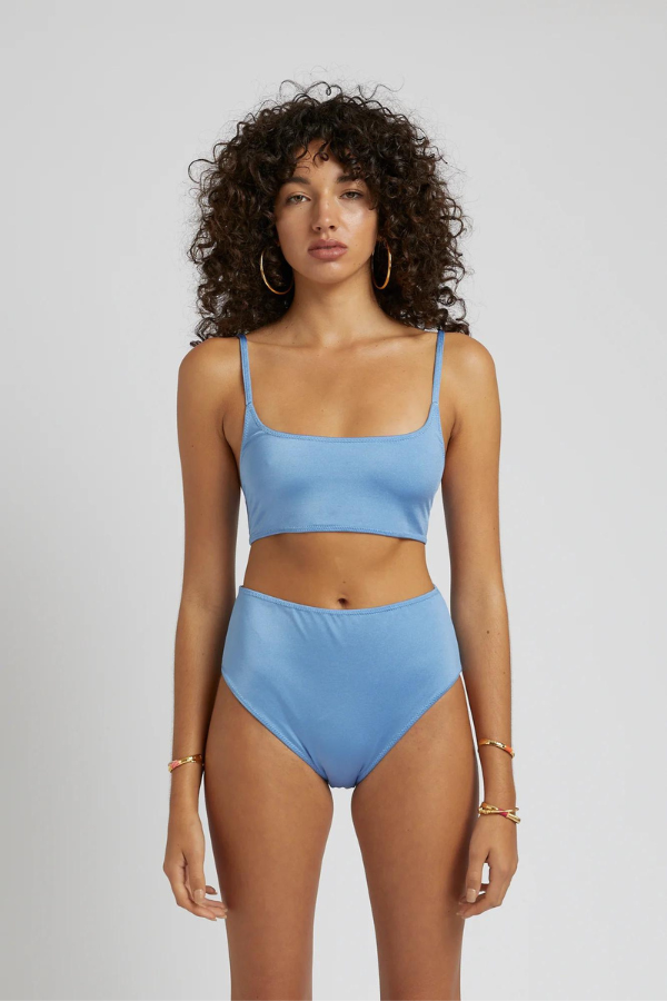 High Waisted Brief Ocean Blue