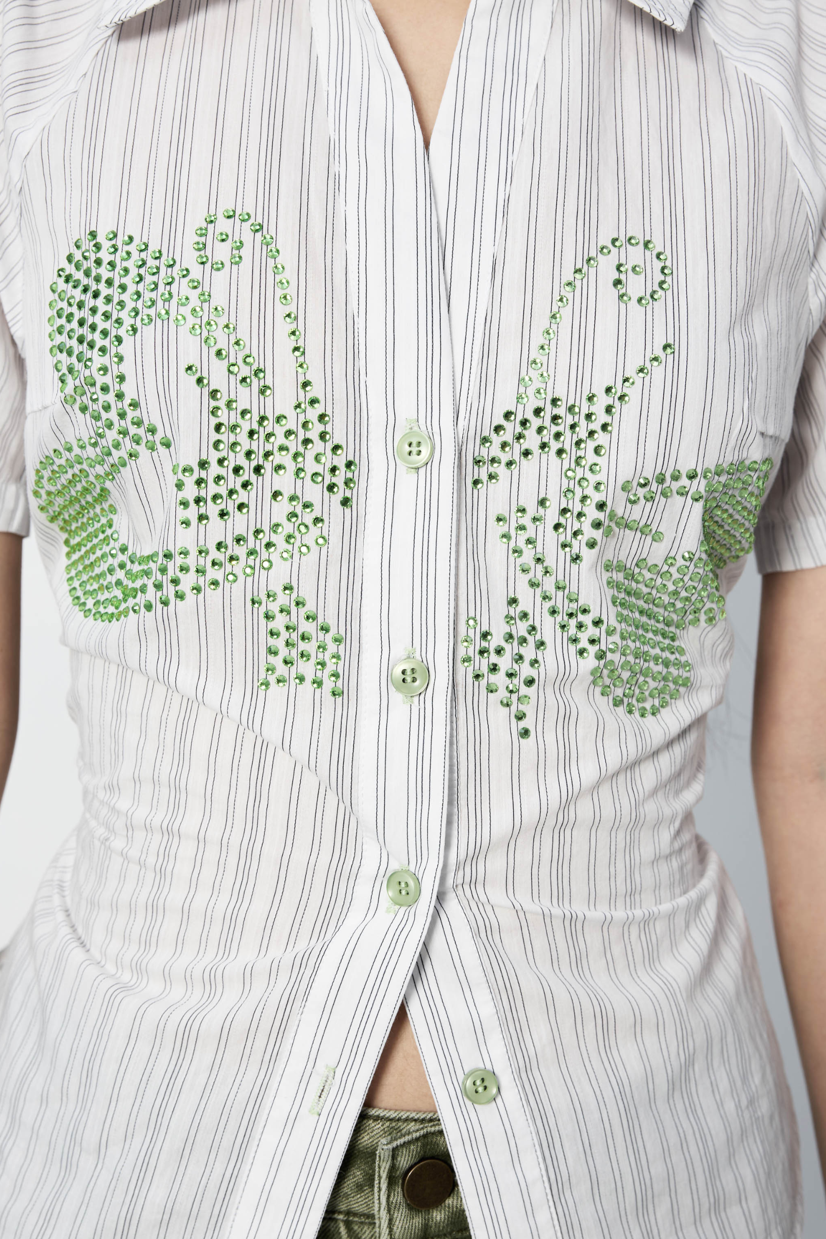 Raglan Shirt Lime Butterfly