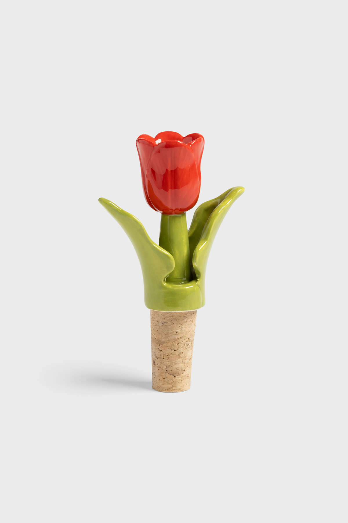 Tulip Bottle Stopper Red