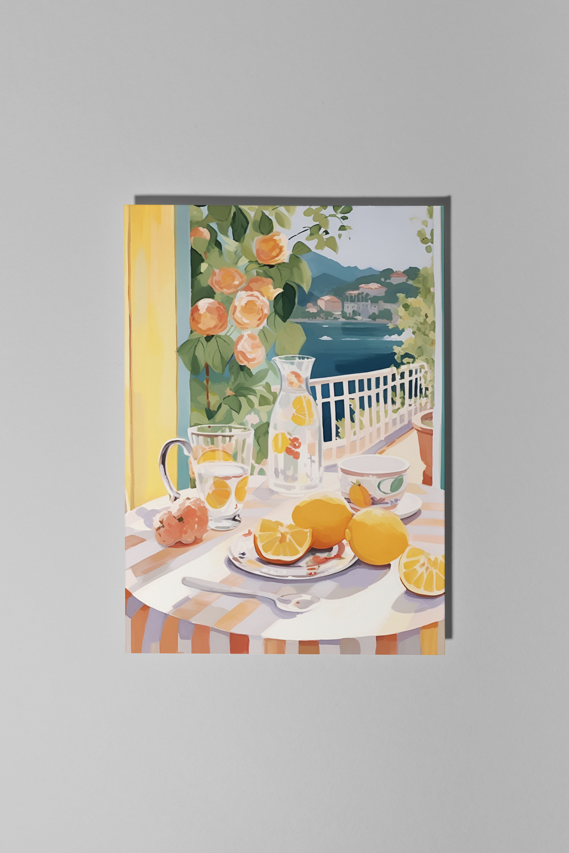 Lemon Still Life Greeting Card