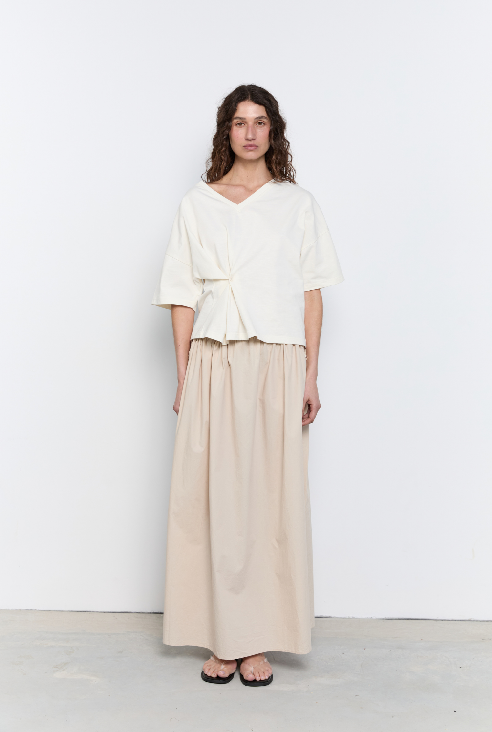 Side Tie Skirt Birch