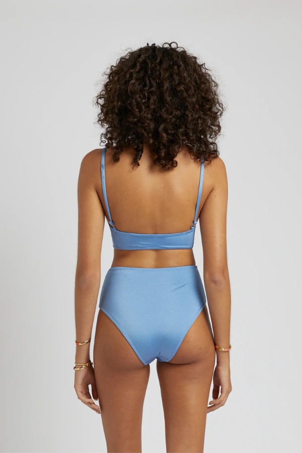 High Waisted Brief Ocean Blue