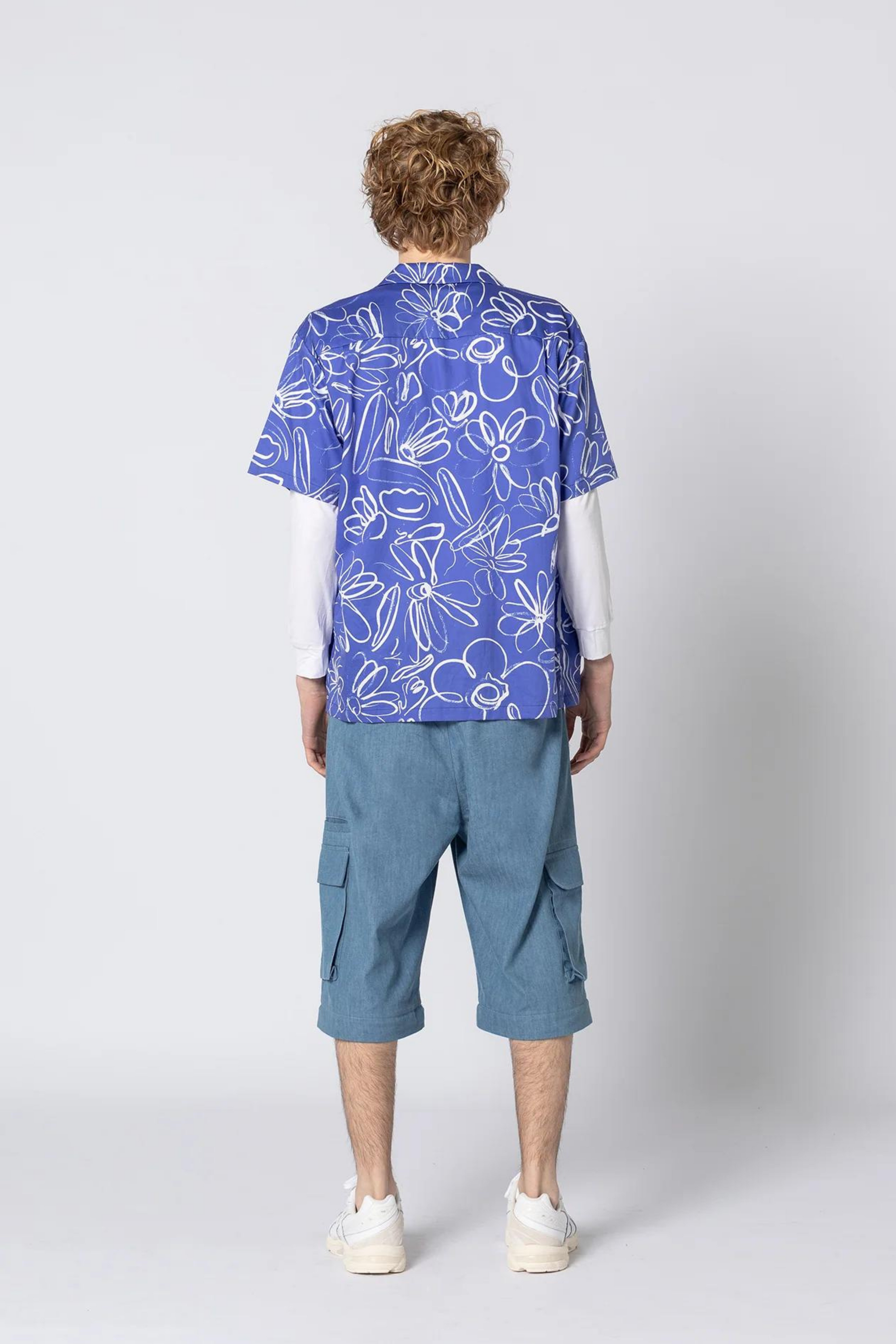 Hawaiian Shirt Mid Summer Blue