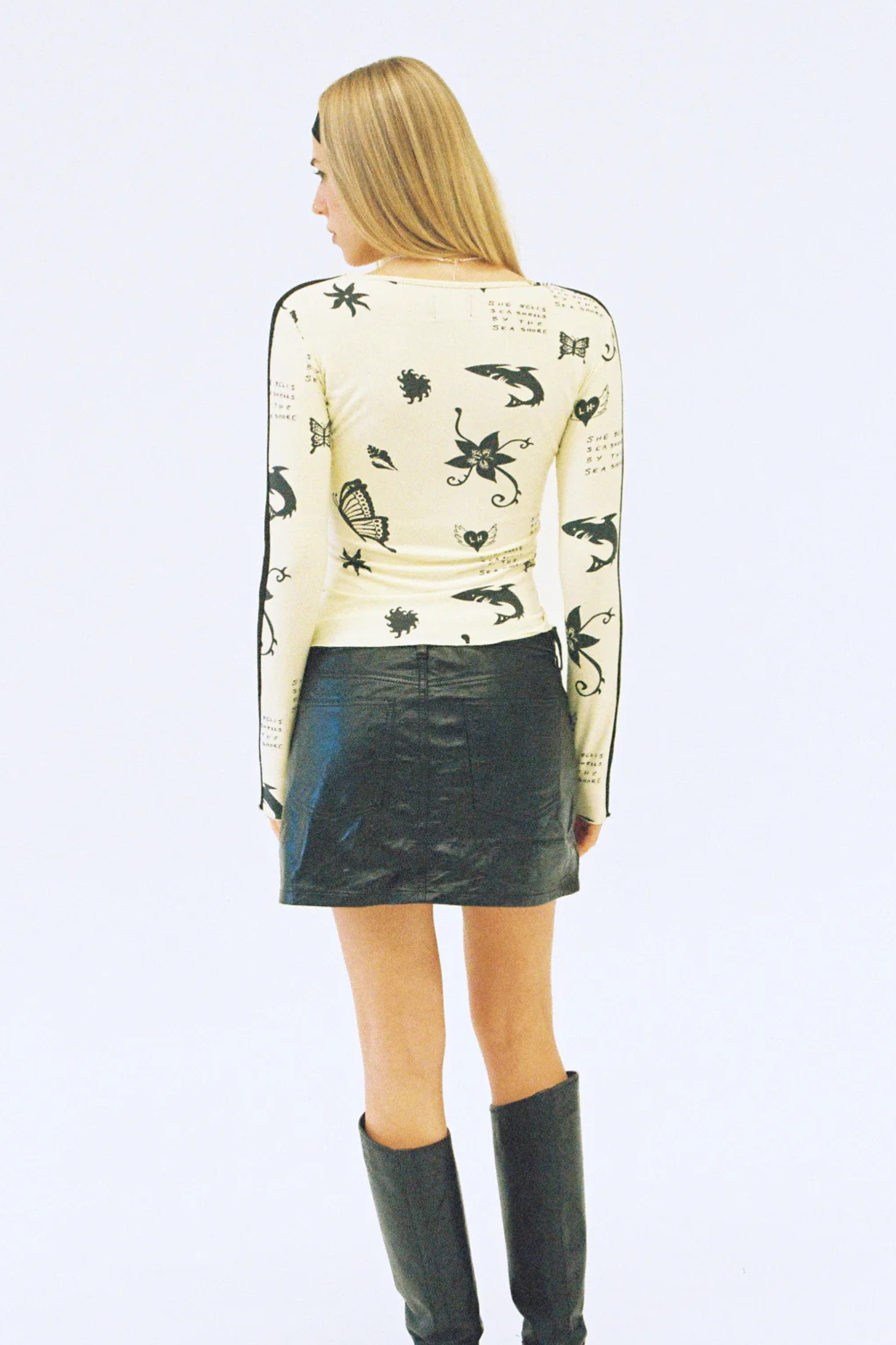 Lottie Tattoo Top Lemon