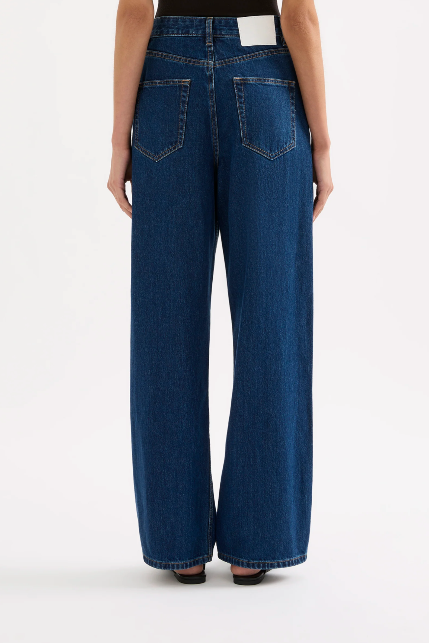 Organic Relaxed Leg Jean Force Blue