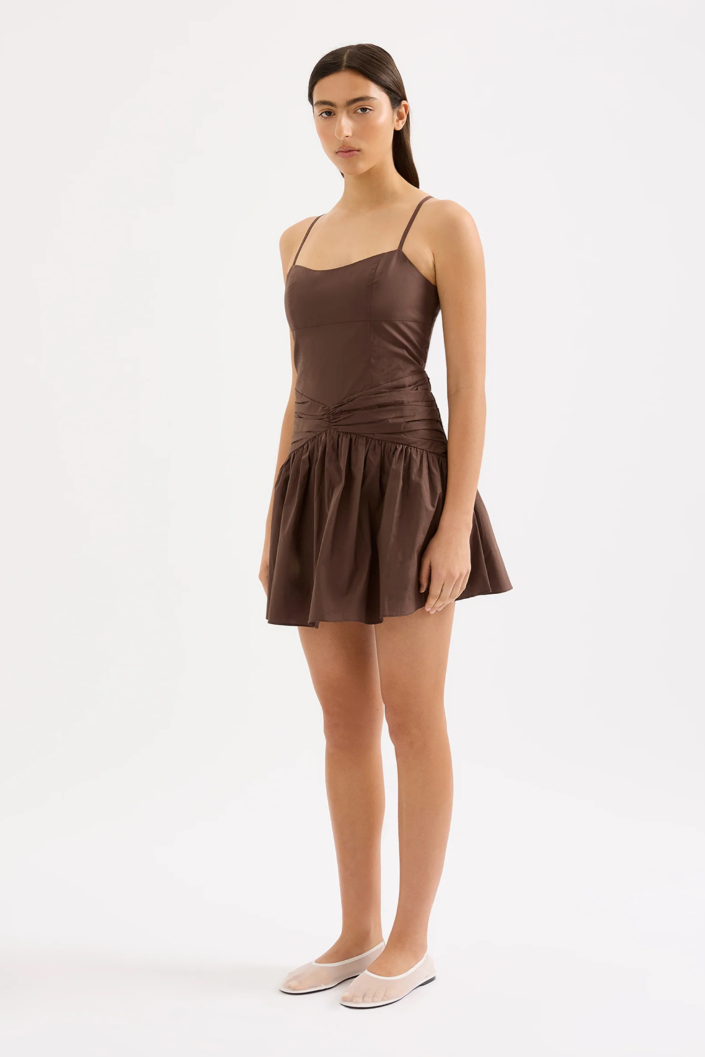 Skarla Mini Dress Chocolate