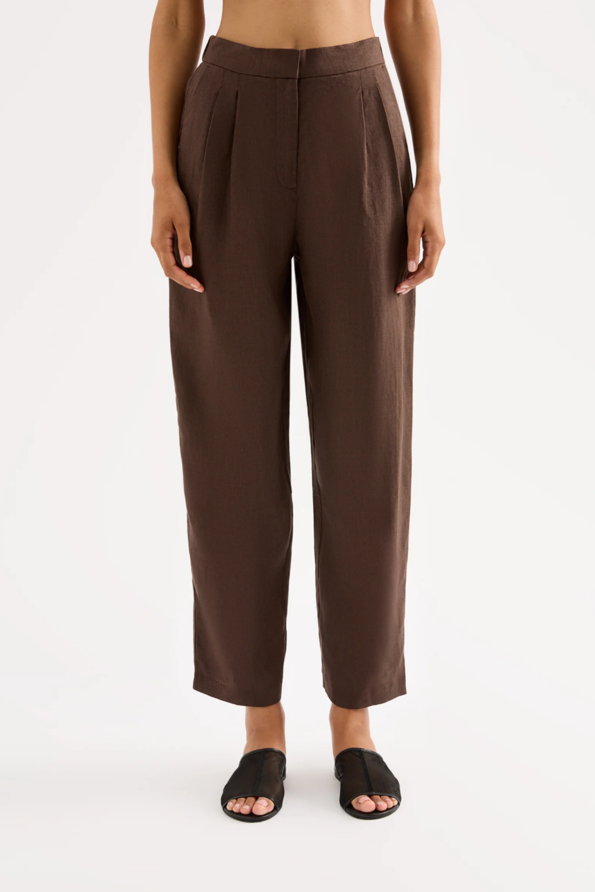 Ingrid Linen Pant Clove