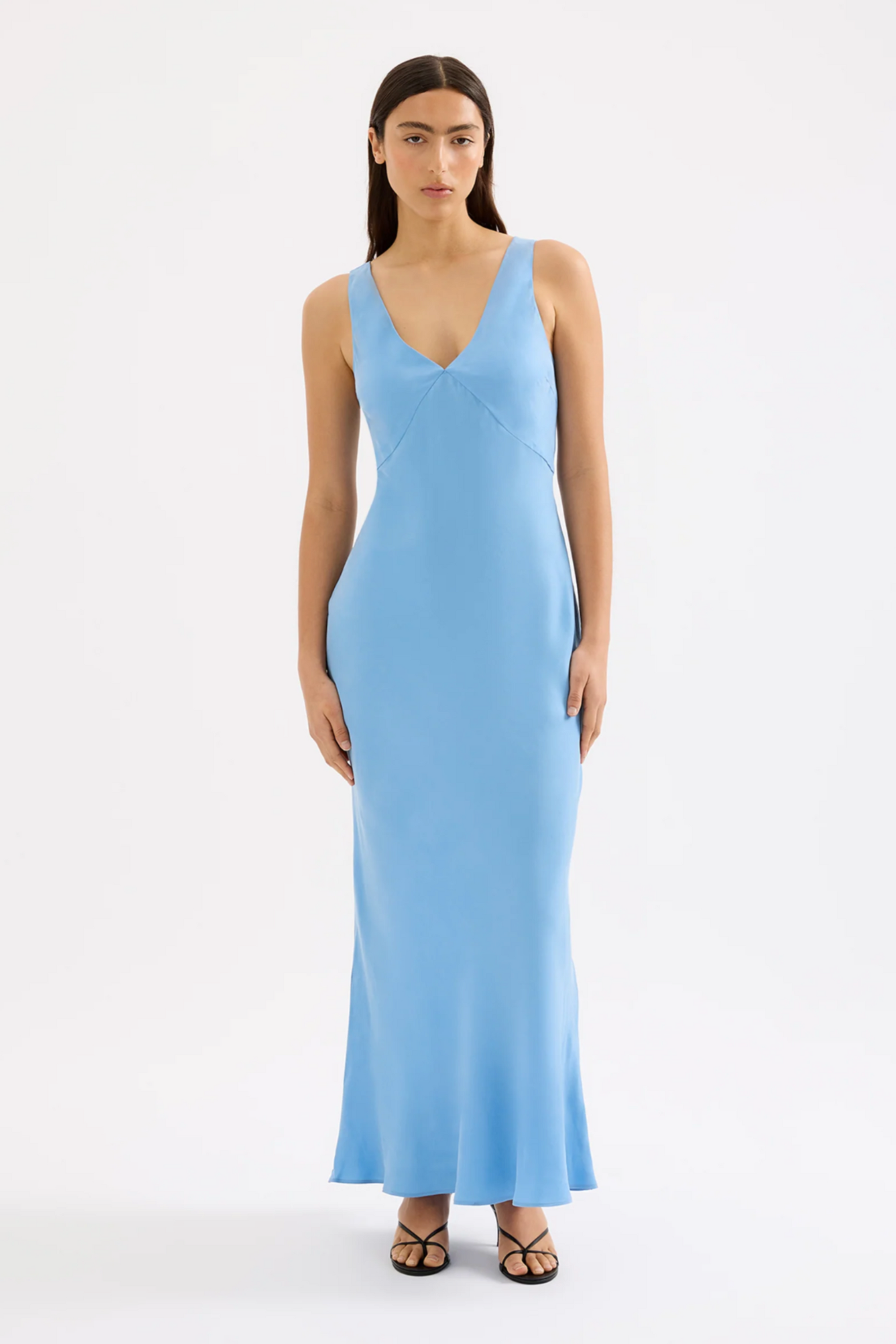 Harper Cupro Maxi Dress Grotto