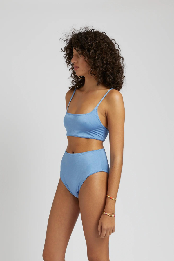 High Waisted Brief Ocean Blue