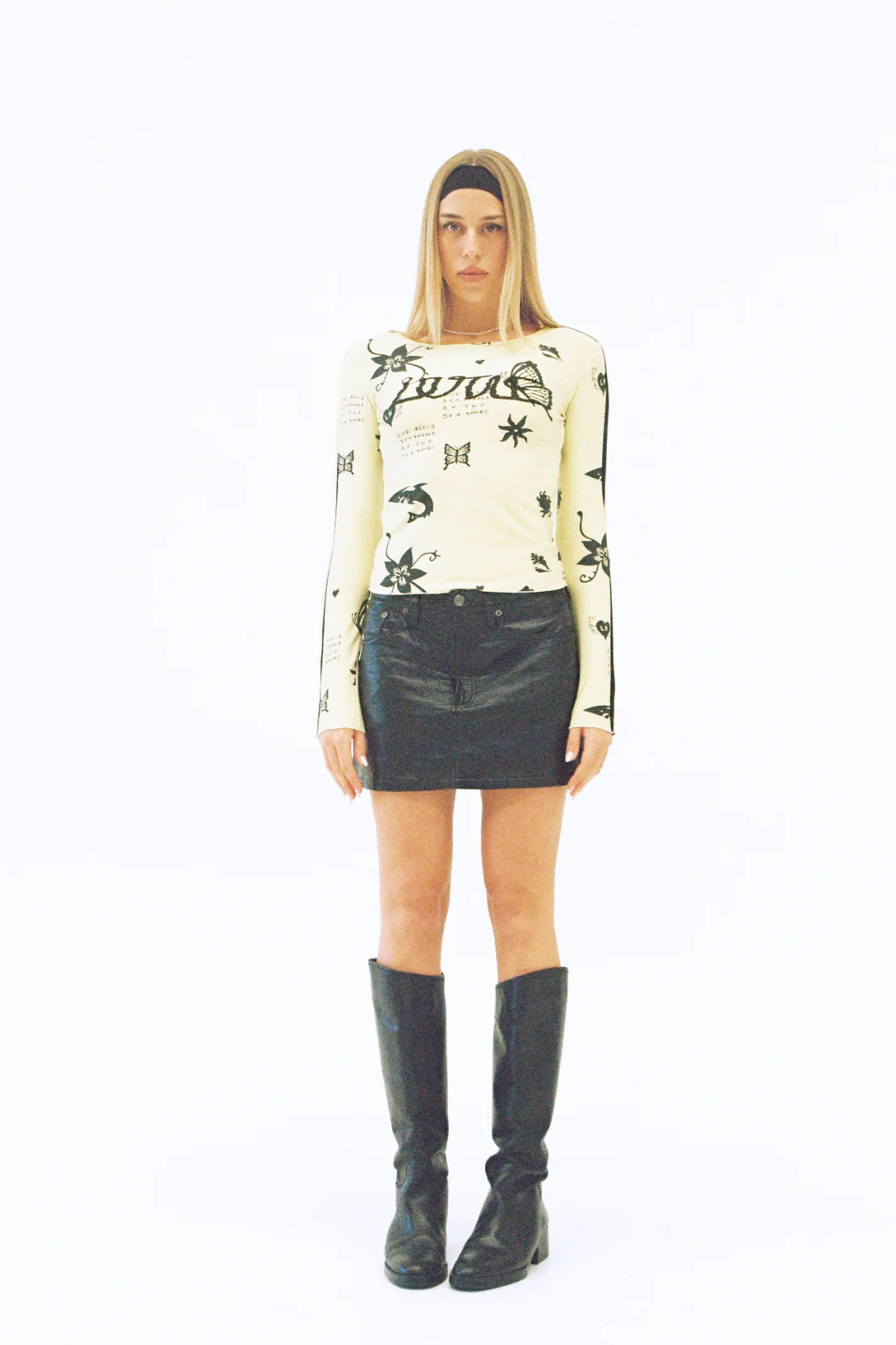 Lottie Tattoo Top Lemon