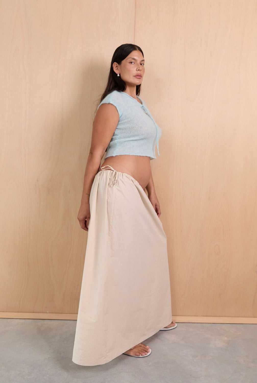 Side Tie Skirt Birch